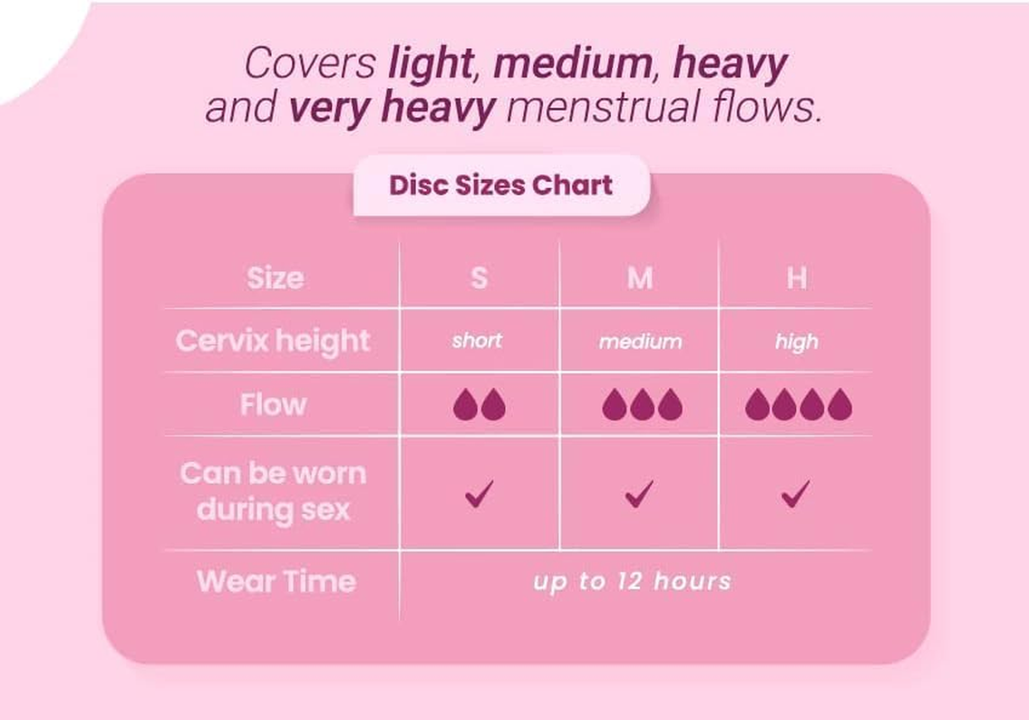 LUMMA Menstrual Disc - Includes Carrying Pouch & Silicone String for Easy Removal - Comfortable & Sustainable Choice to Tampons - Leak-Proof Reusable Medical Grade Silicone - Pink Love, Short Cervix image number 6