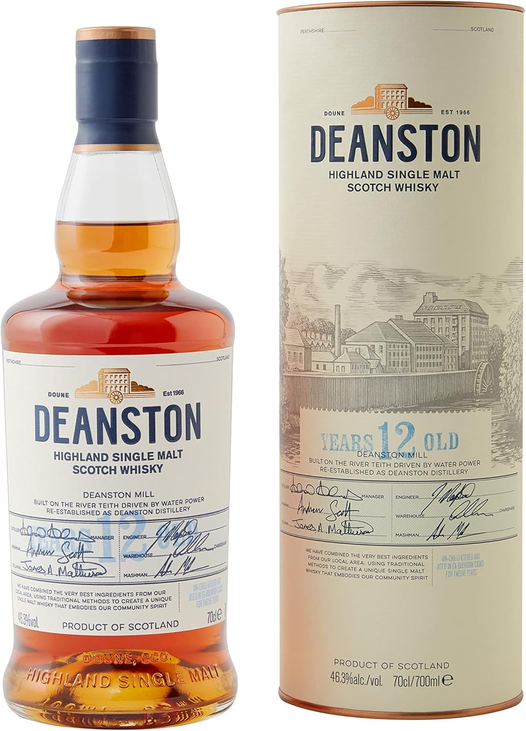 Deanston 12 Year Old Highland Single Malt Scotch Whisky, 70 Cl image number 5
