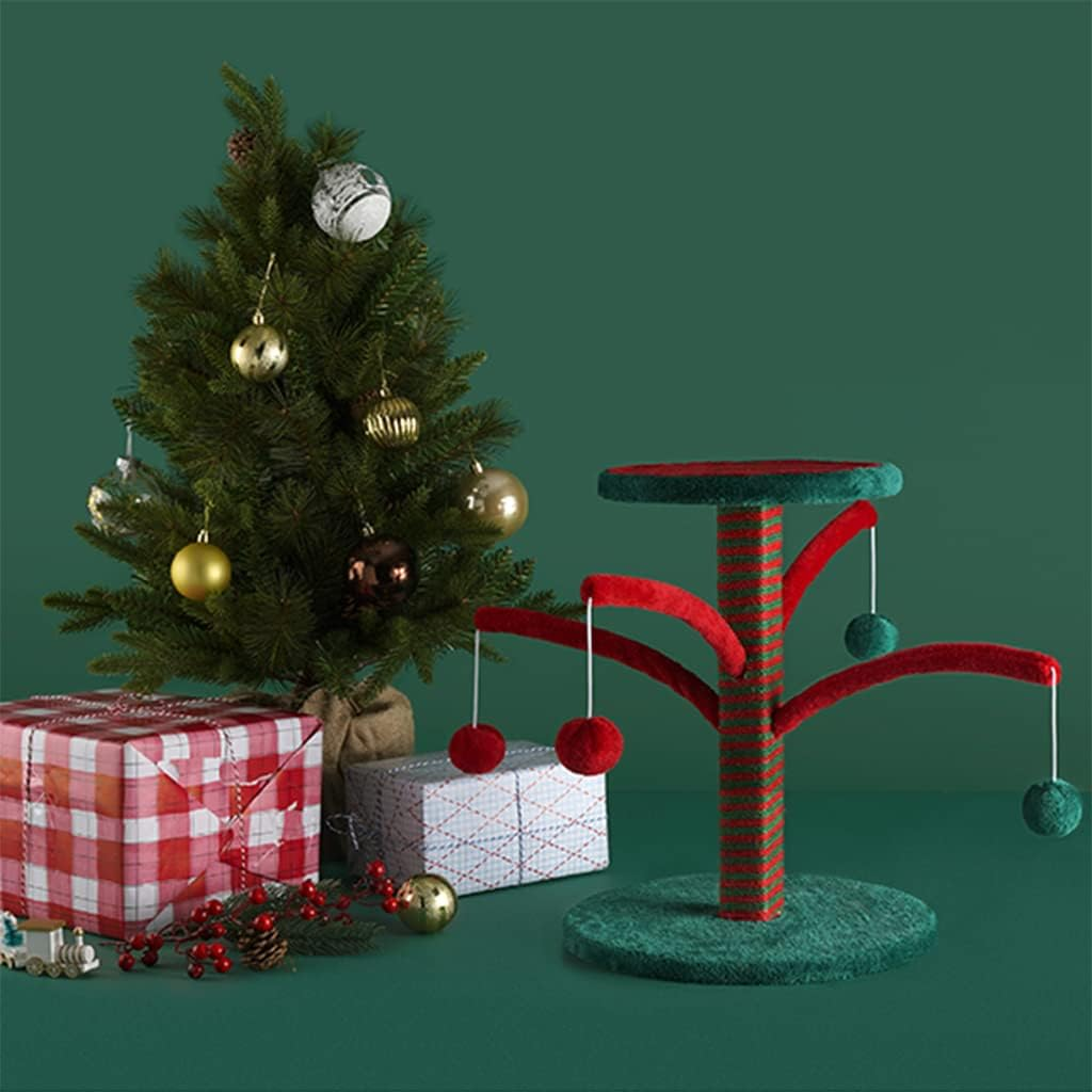 Creative Cat Tree, Comfortable Cat Furniture Plush Platform, Cat Tower with Scratching Posts for Play image number 5