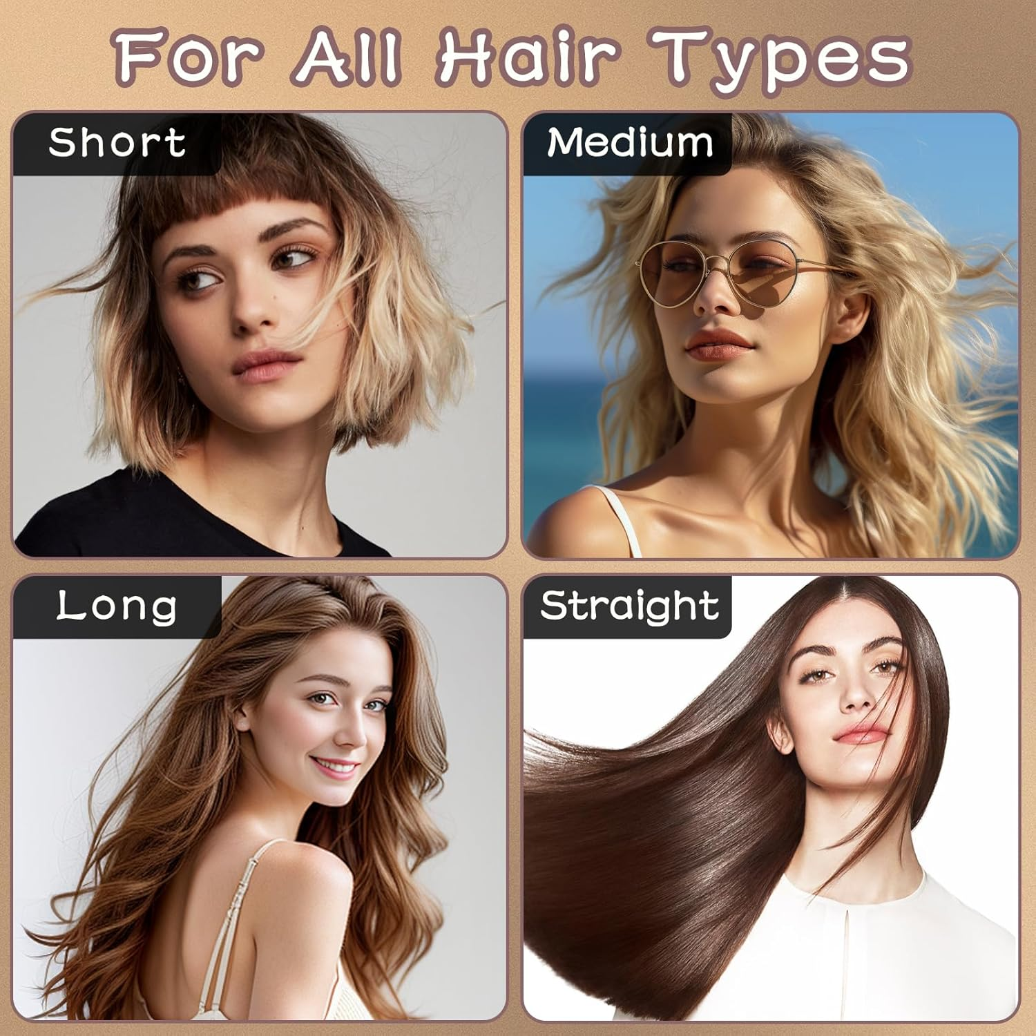 Heatless Hair Curlers Band, Overnight, Curls without Heat, Overnight Blowout Curls without Heat, Curlers without Heat for Short and Long Hair (Brown) Pack of 5 image number 3