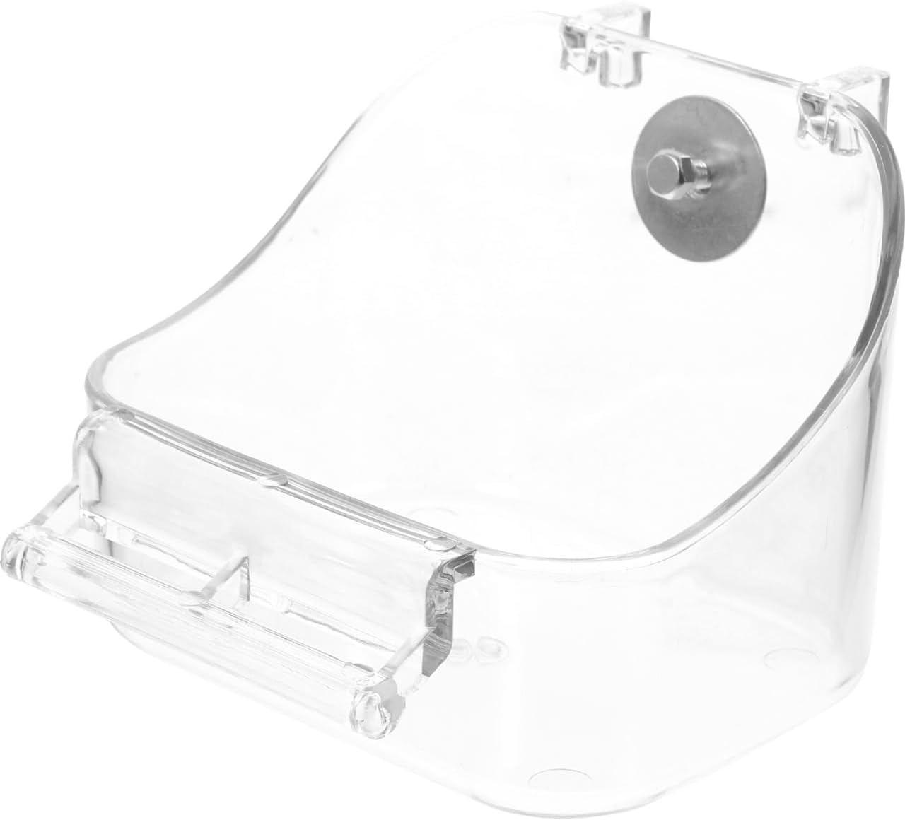 FUNOMOCYA Hanging Bird Bath Tub 5 X 3.7 Multipurpose Cage Accessory for Parakeets and Small Birds Feeder and Shower Easy to Assemble and Clean image number 3