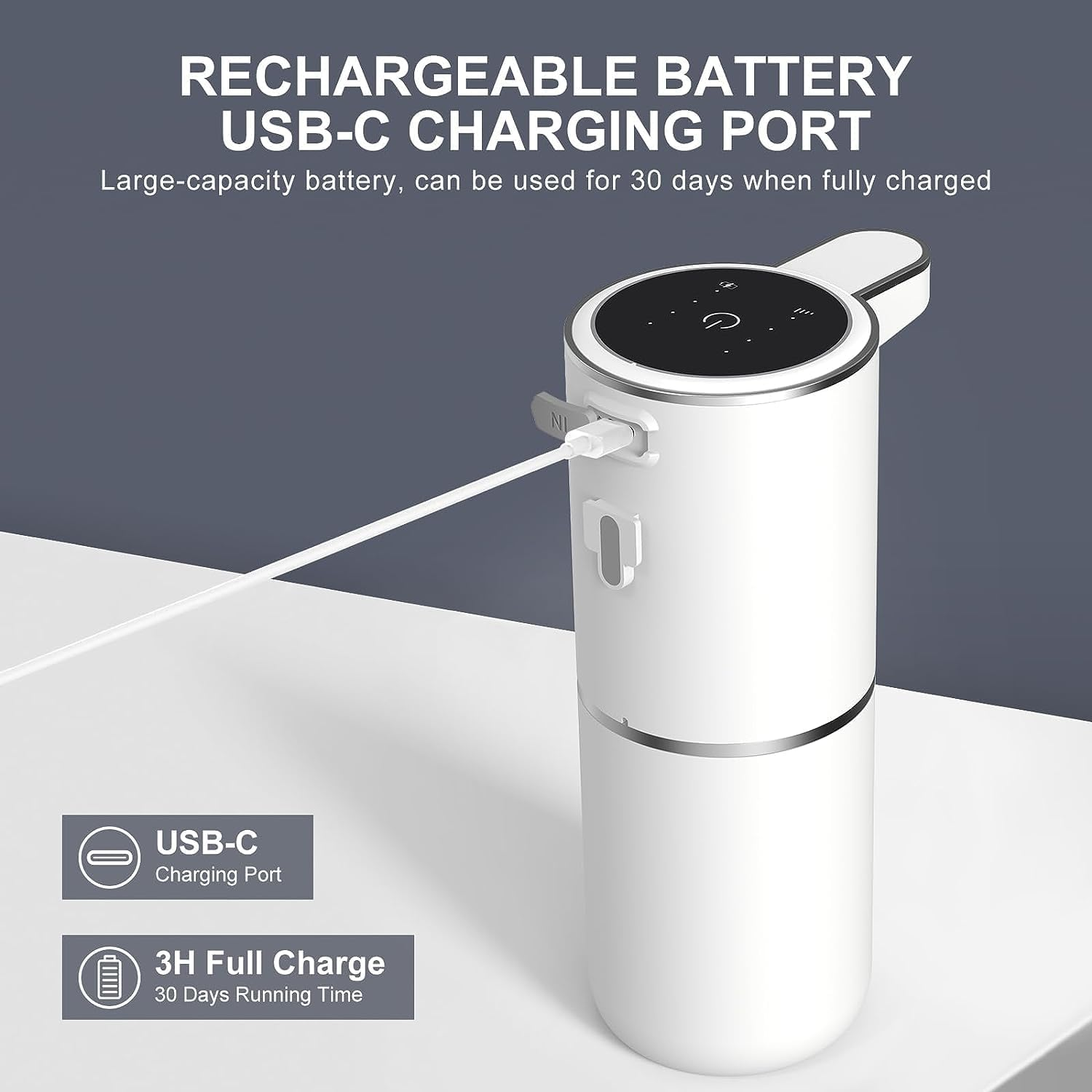 Automatic Soap Dispenser &ndash; Touchless Foaming Soap Dispenser 380Ml Dispenser Wall Mounted 4Levels Adjustable Foam Soap Dispenser Pump for Bathroom Kitchen Dish Soap image number 3