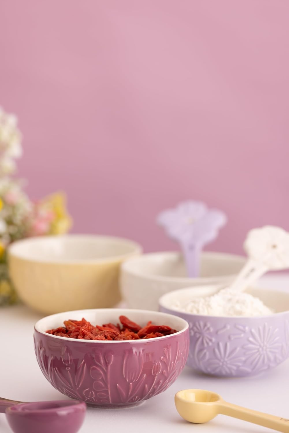 Mason Cash in the Meadow Set of 4 Mini/Prep Bowls, 10 X 5Cm/175Ml