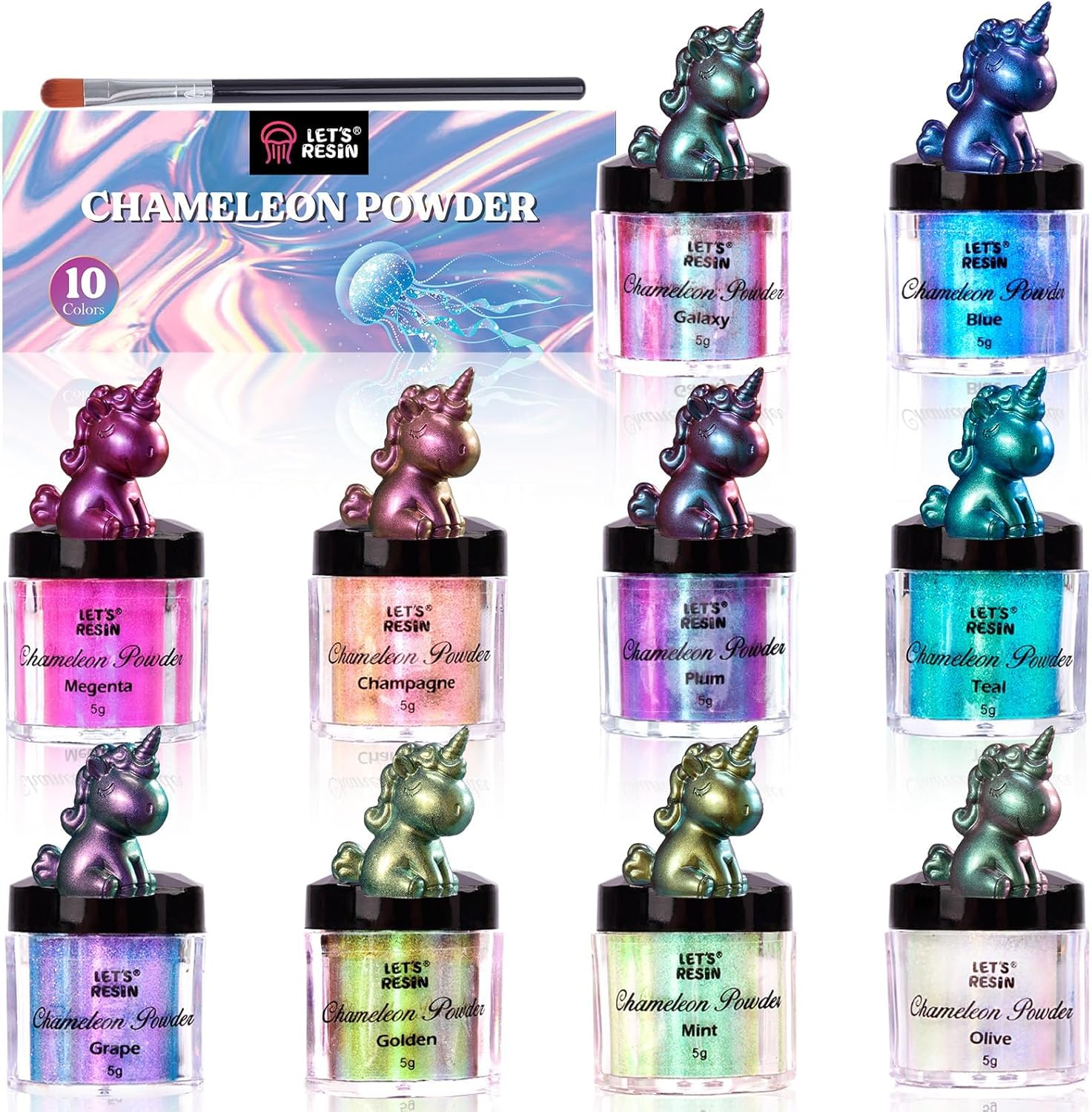 LET'S RESIN 10 Color Chameleon Powder image number 3
