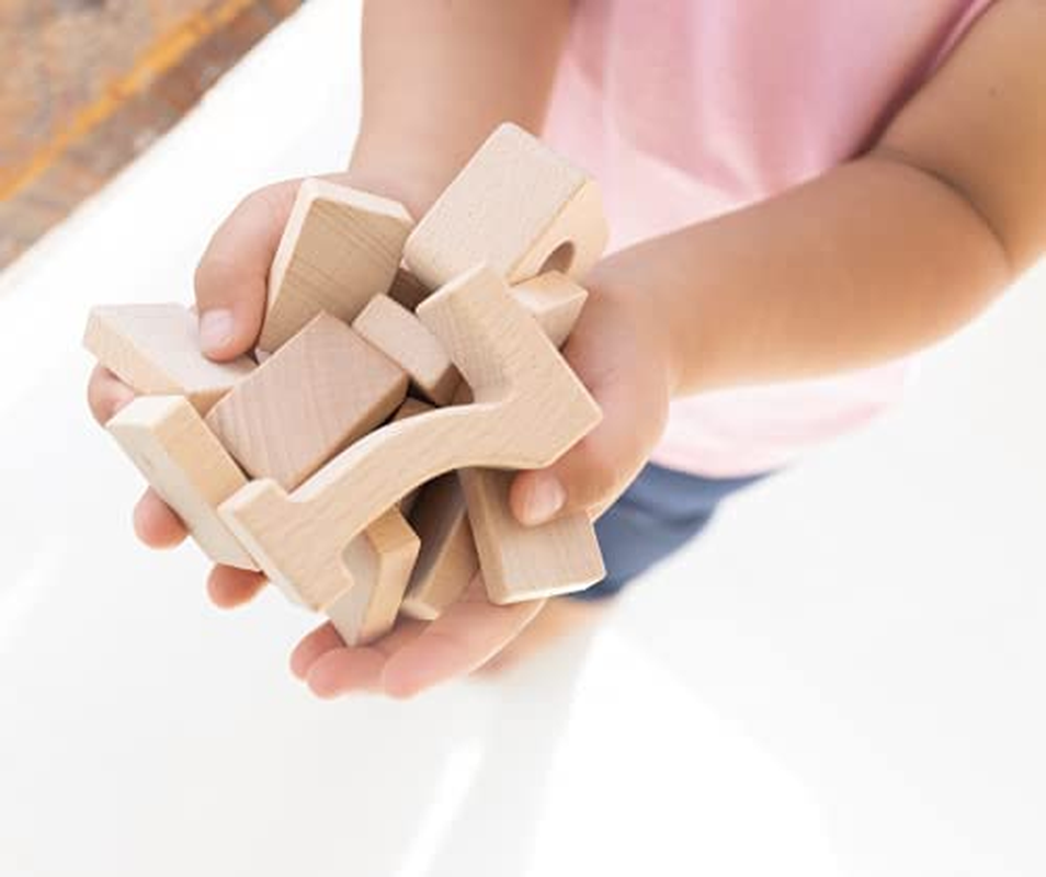 Sumblox Mini (Starter Set) - 38 Mini Math Building Blocks, STEM Solid Wood Educational Numbers. Includes Wooden Box, and 36 All-New Activity Cards. image number 2
