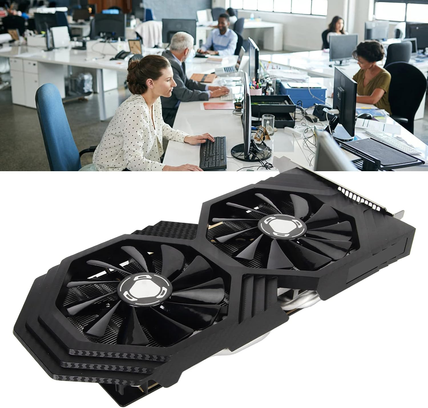 Radeon RX590 Graphics Card 8GB Video Card for Pc Gaming, GDDR5 256Bit, PCI Express 3.0 with Dual Fan, Displayport, DVI, Gaming Video Card for Desktop image number 5