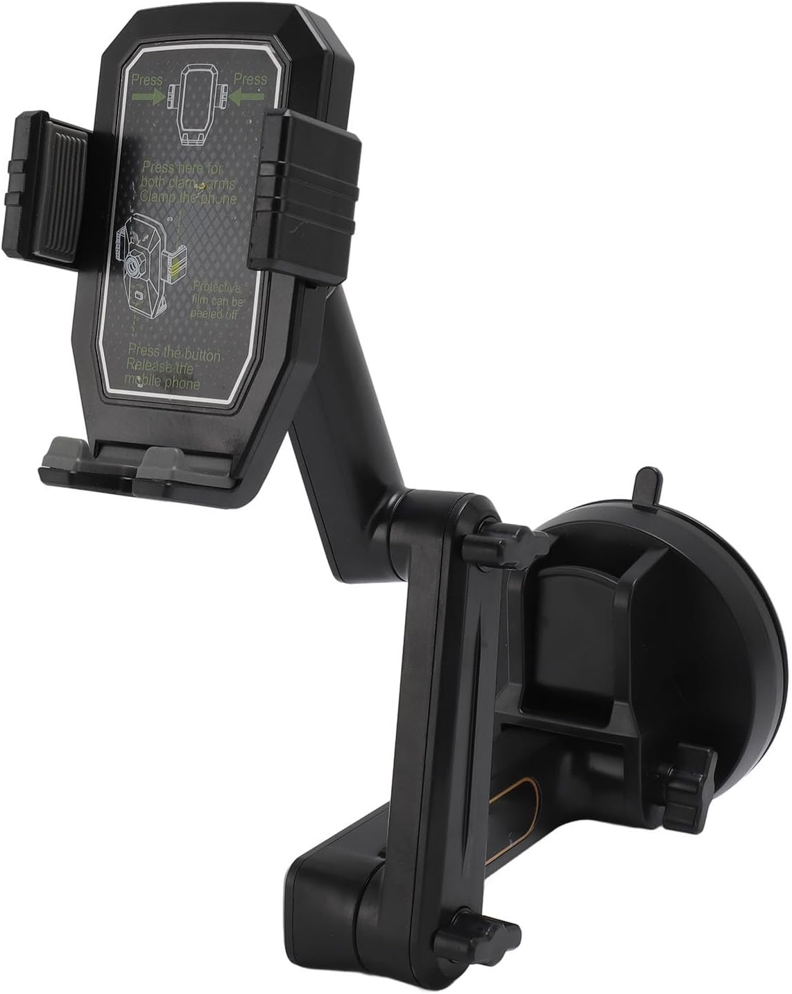 Truck Phone Holder Mount for Dashboard and Windshield with 16.9 Inch Long Arm and Powerful Suction Cup, Universal Car Phone Mount Compatible with All Smartphones image number 4