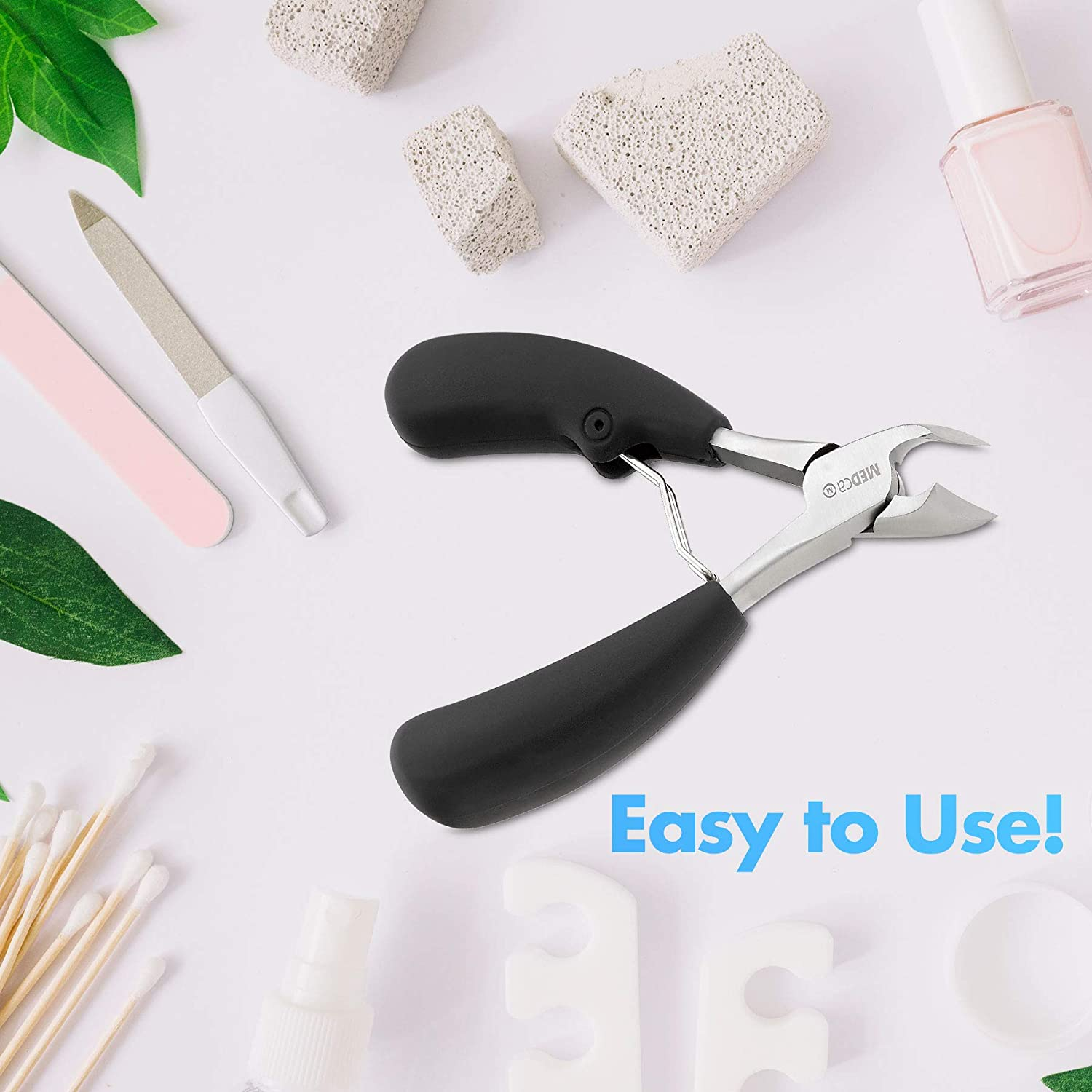 Precision Toenail Clipper Tool - Premium Ingrown Toenail Cuticle Remover Trimmer and Thick Toenails Nipper, Surgical Grade Stainless Steel Nail Foot Treatment for Grooming Nail Care, Pedicure Tools image number 3