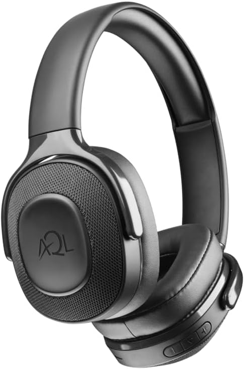AQL Arkos Universal Bluetooth Headphones with Folding Ear Cups - Built-In Microphone - 300Mah Battery Charging Time 2 Hours - Playtime 25 Hours - Range 10M - Anthracite - Gray image number 4