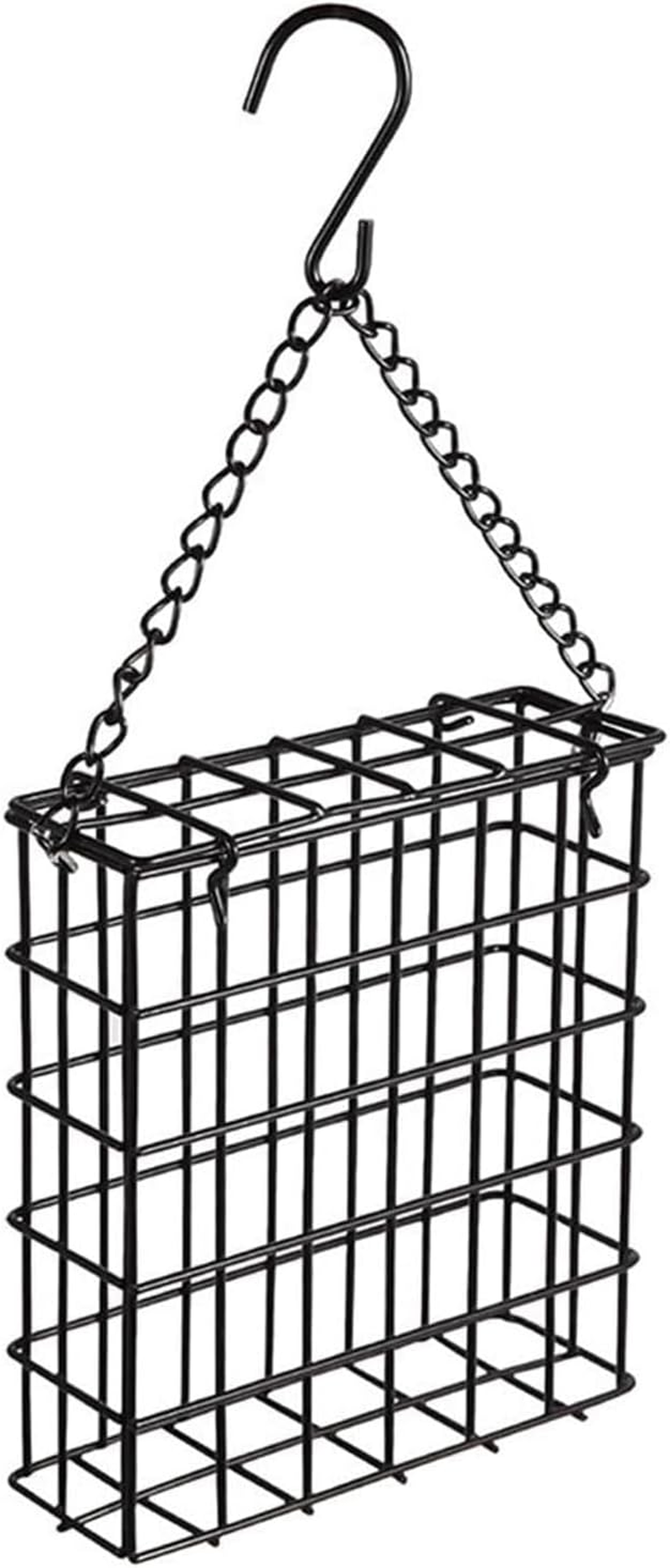 1PCS Suet Feeder for Wild Birds, Sturdy Metal Cage Bird Feeder with Hook for Outdoor Garden Patio, Hanging Suet Cake Feeders for Bird Lovers image number 1