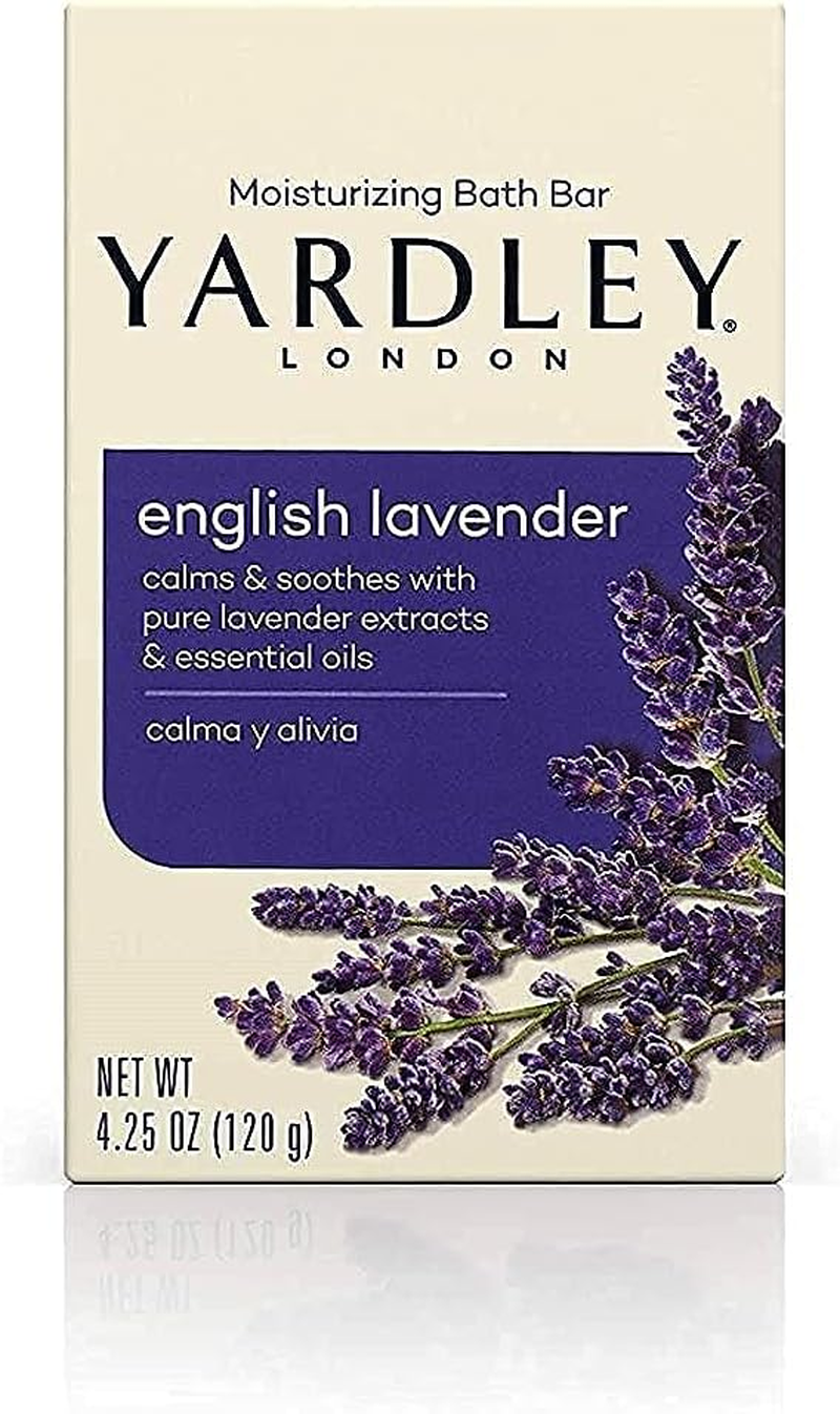 Yardley London English Lavender with Essential Oils Soap Bar, 4.25 Ounce (Pack of 12) image number 2