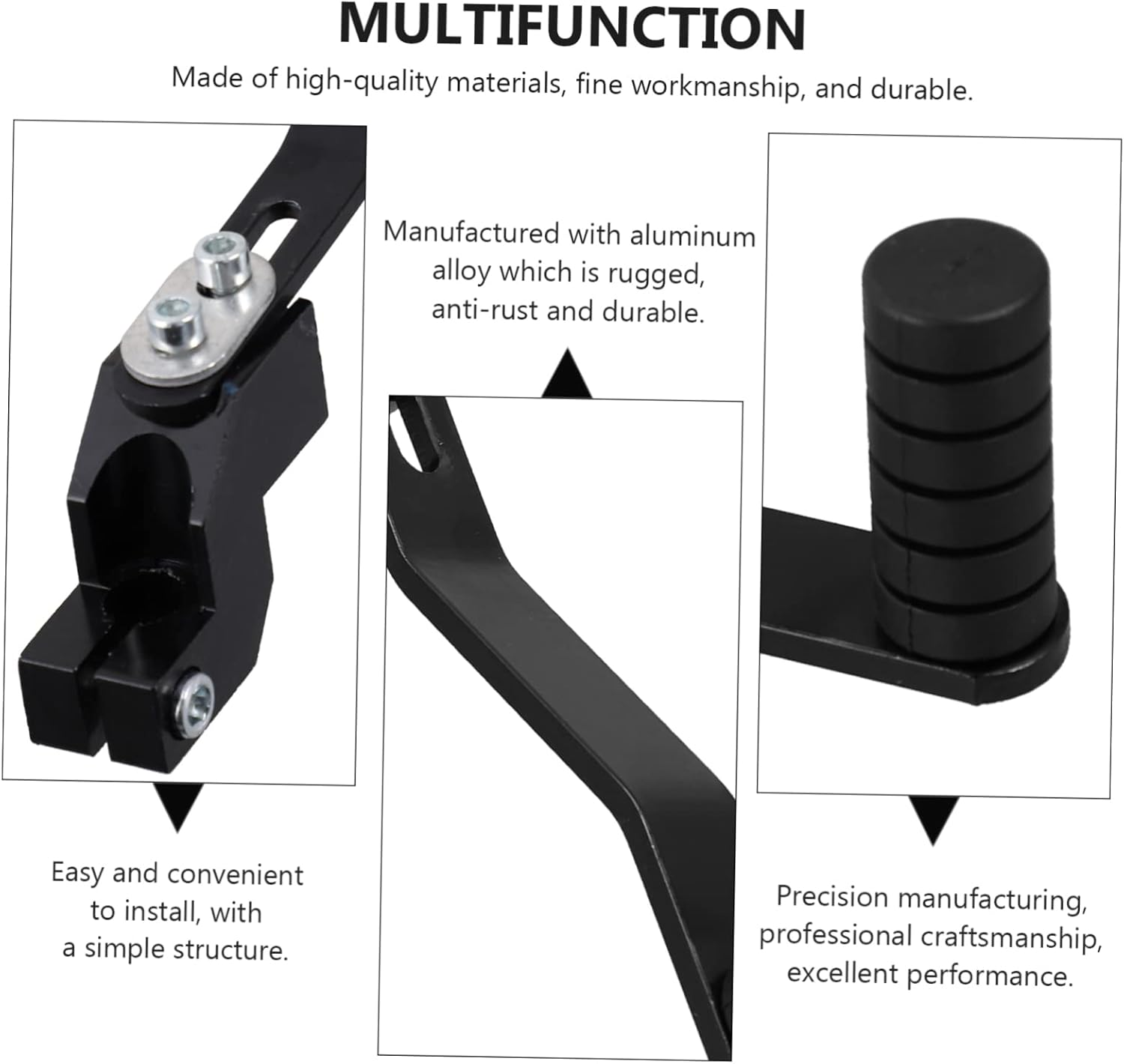 PLAFOPE Motorcycle Gear Shifter Lever and Shift Pedal Lever Black Modified Replacement for Motorbike Controls Suitable for Seasons image number 3