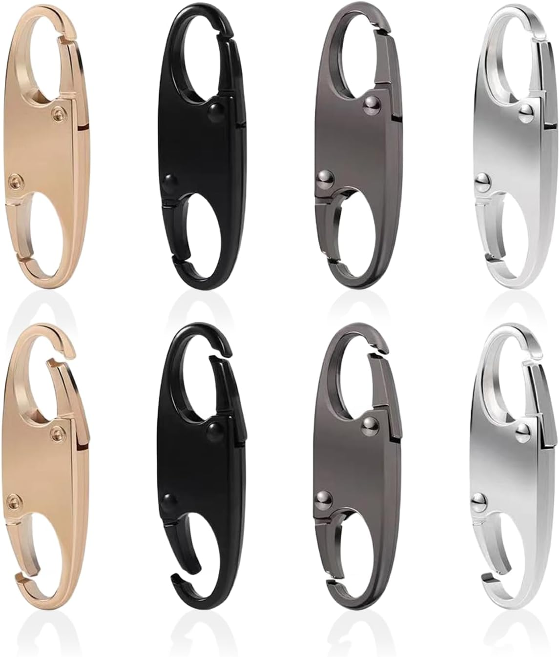 Treayes 12 PCS anti Theft Zipper Clips, Detachable S Shaped Double Side Small Zipper Connectors for Backpacks, Ideal for Traveling and Camping image number 2