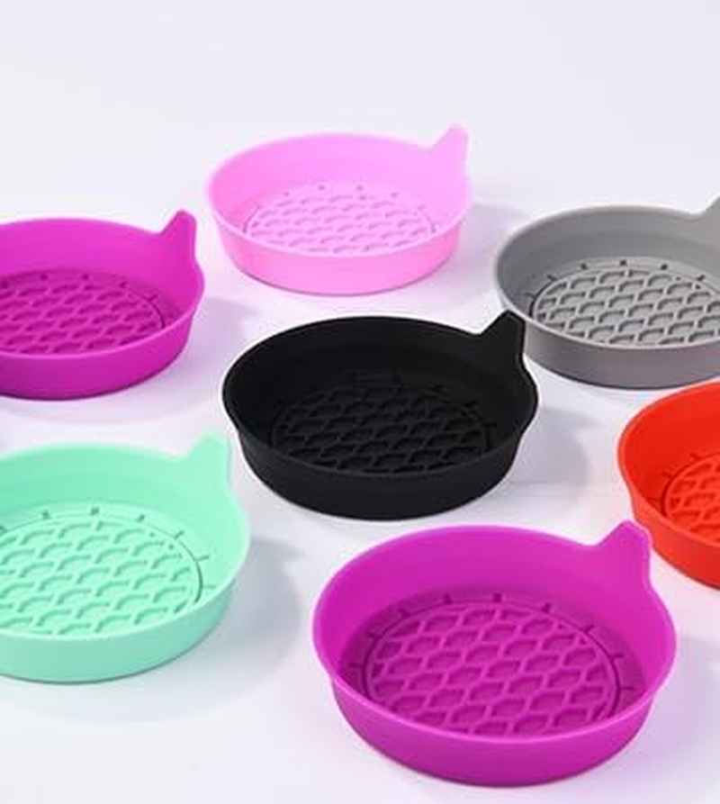 4 PCS Car Cup Coasters, Universal Cup Holder Coaster for Car Interior Accessories, Bling Cup Holders Insert for Women Non-Slip Silicone Car Cup Holder Coasters (Black, 8 Cm) image number 1