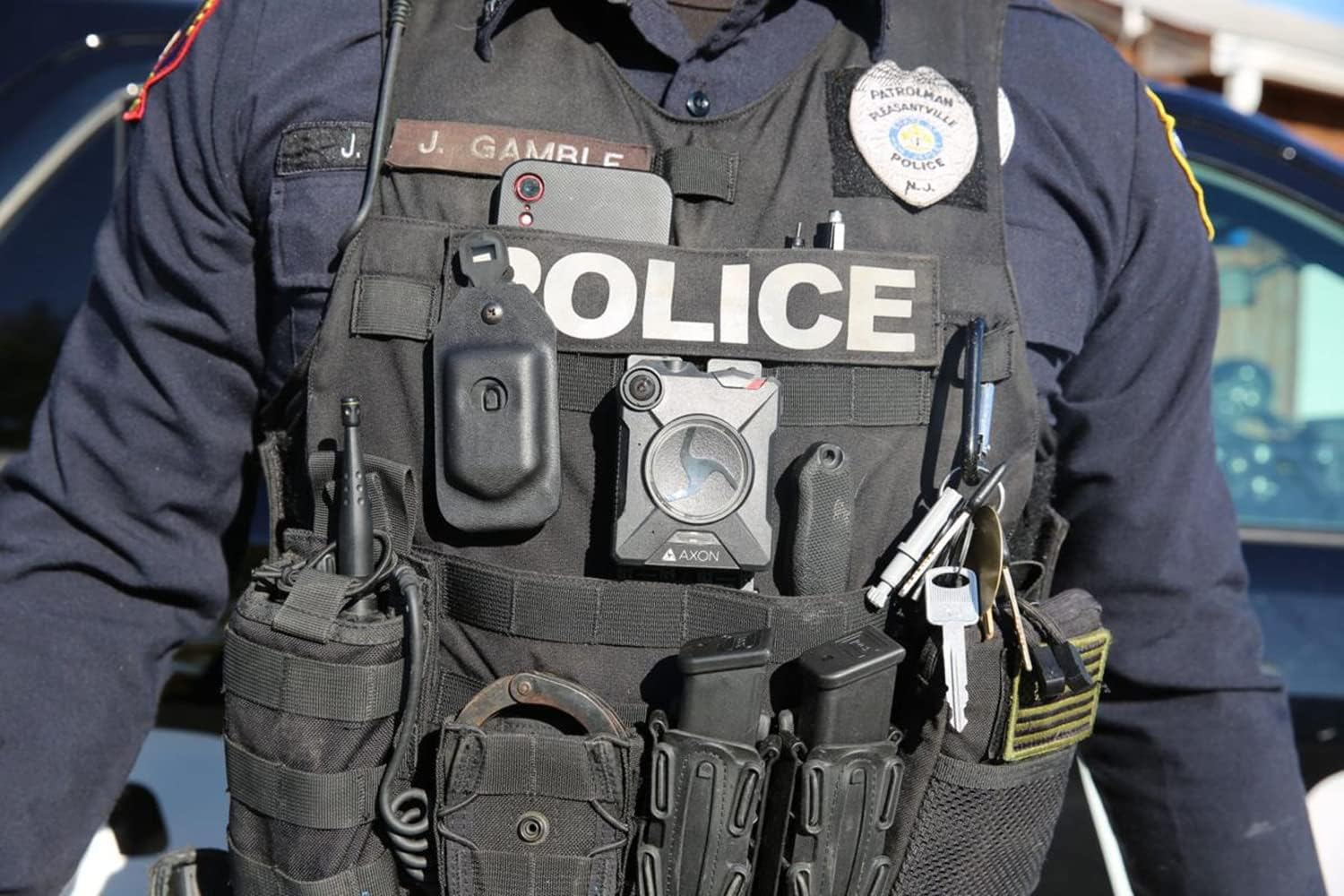 Double Handcuff Holster, Open Top Handcuff Case, Law Enforcement Cuff Pouch for Duty Belt/Molle Tactical Vest