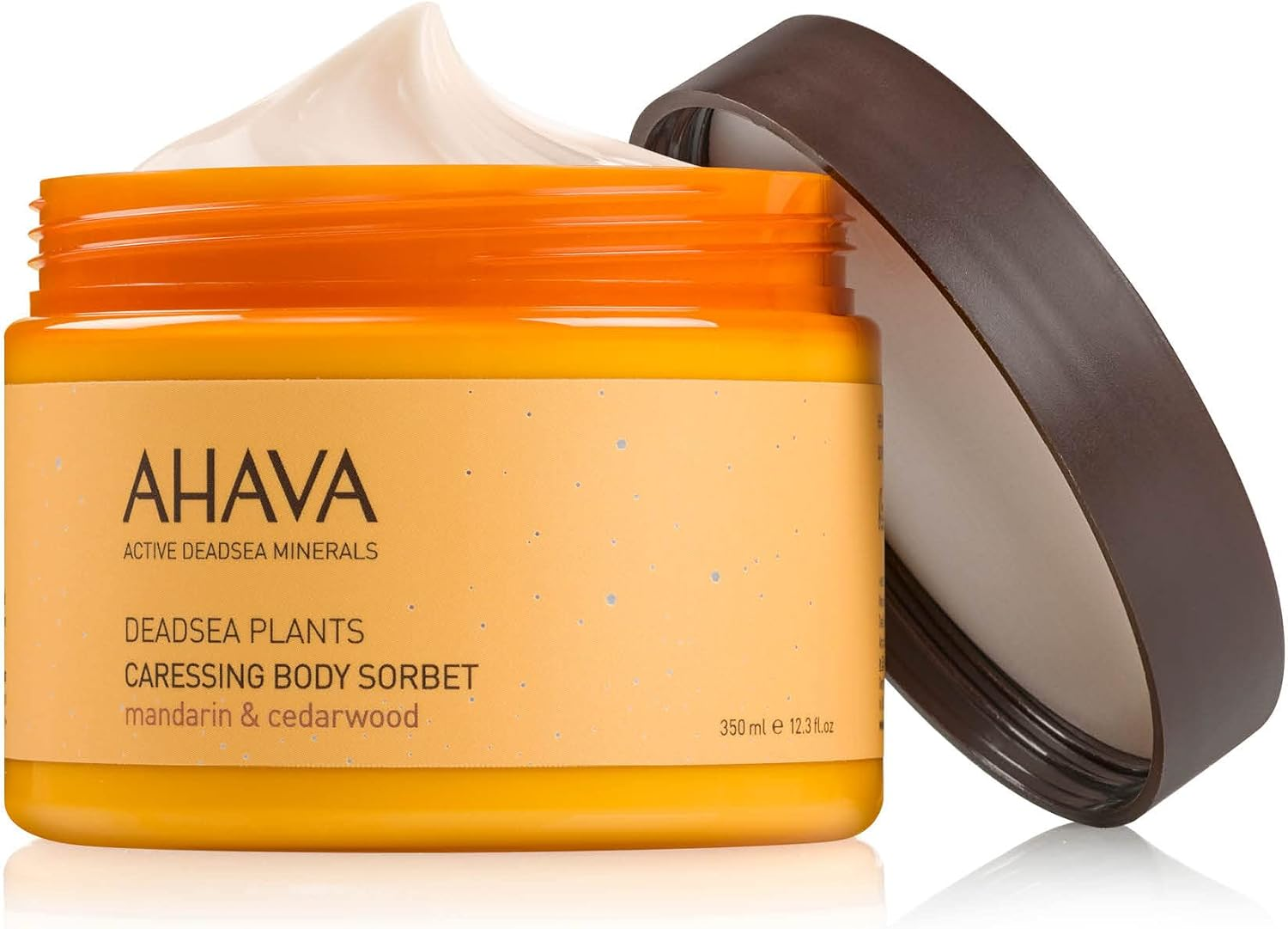 AHAVA Dead Sea Plants Caressing Body Sorbet, Mandarin & Cedarwood - Hydrate & Refreshes Skin, Enhances Suppleness, Envelops in Energizing Sensation, with Osmoter, Bisabolol, Vitamin B5 & E, 11.8 Fl.Oz image number 3