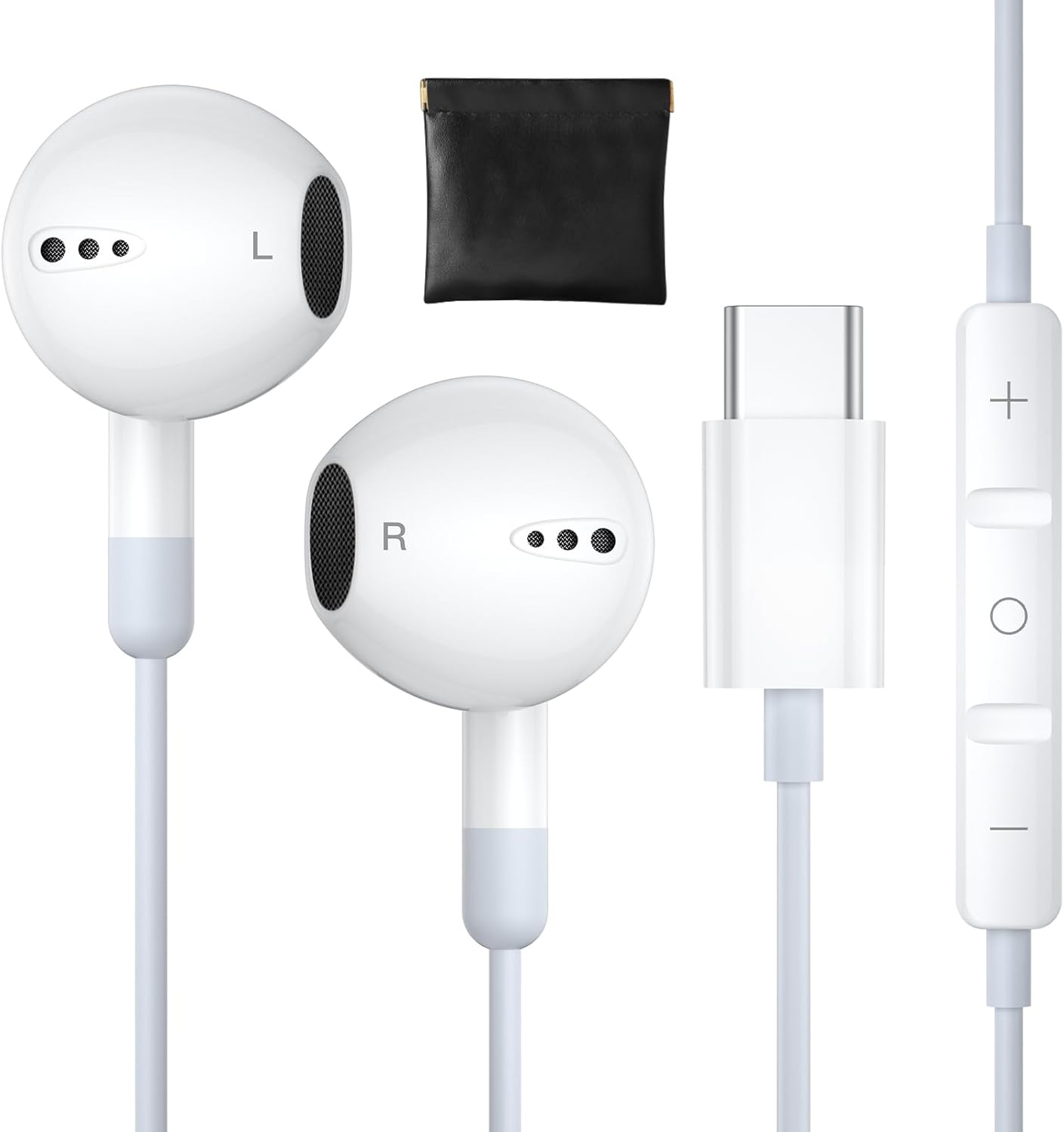 USB C Headphones for Iphone 17/17 Pro/17 Pro Max/16E, USB C Earphones with Mic Volume Control Wired Earbuds USB Type C Headphones for Iphone Air/17/16/15 plus Ipad Pro Galaxy S25/S24 Ultra Pixel 10 image number 6