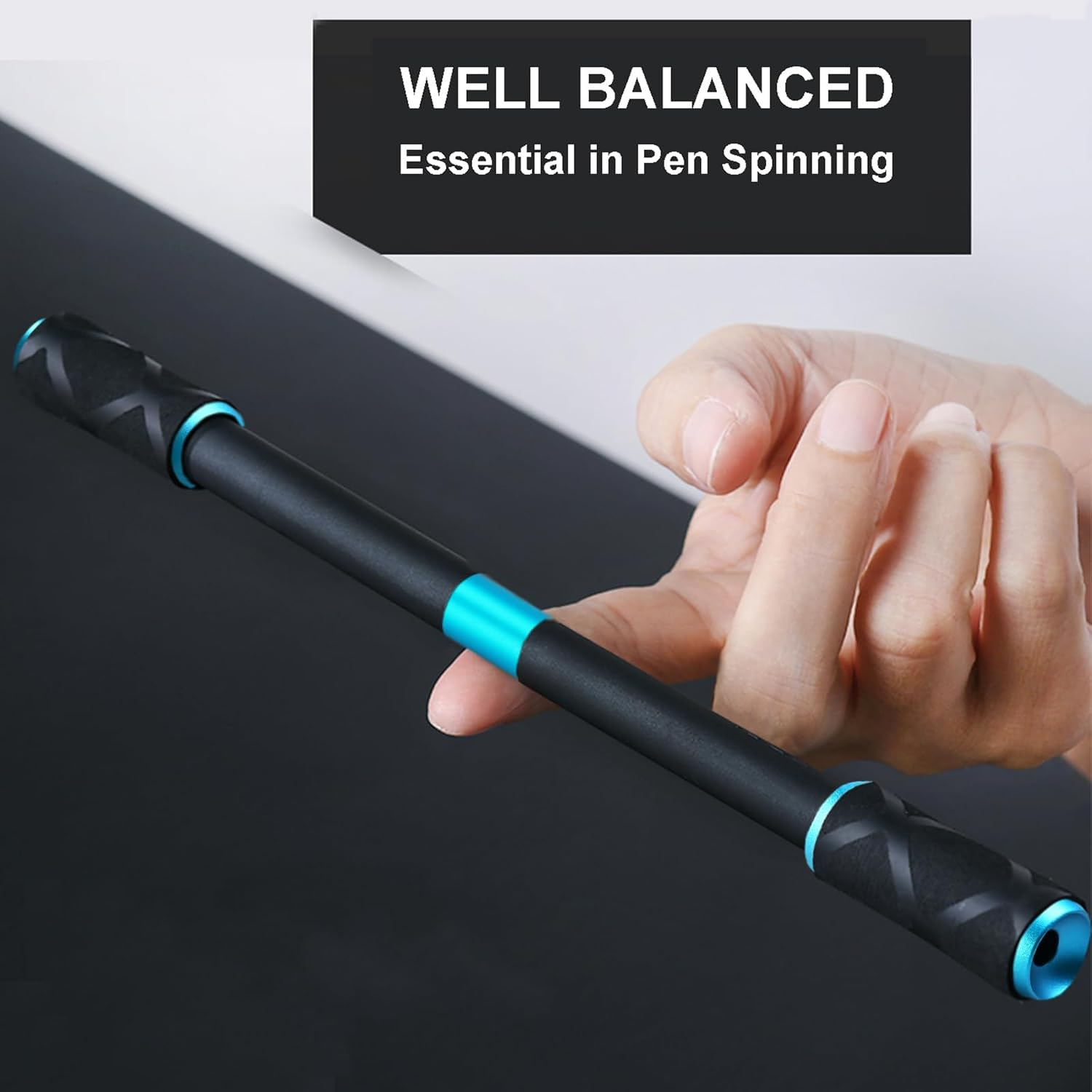 Penspinning Pens Mod Pen Spinning Mods Spin Lightweight Stick for Beginner, Black Blue - Blue image number 3
