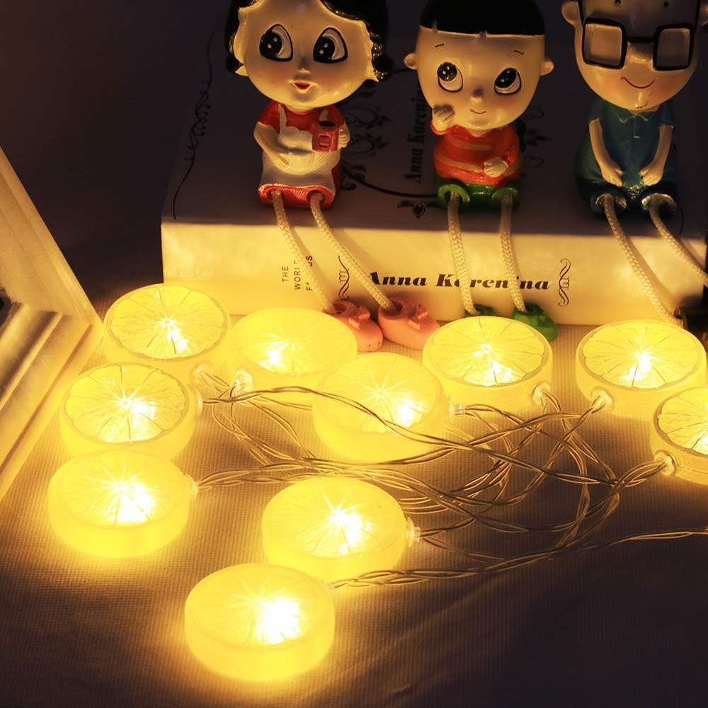 Ghost Baby Kids Cute Lemon Lamp Room Light Corridor Decor Small Night Light (Warm White) Halloween Christmas Holiday String Lights 20 Lamps with Battery Powered Party Classroom Decorations image number 4