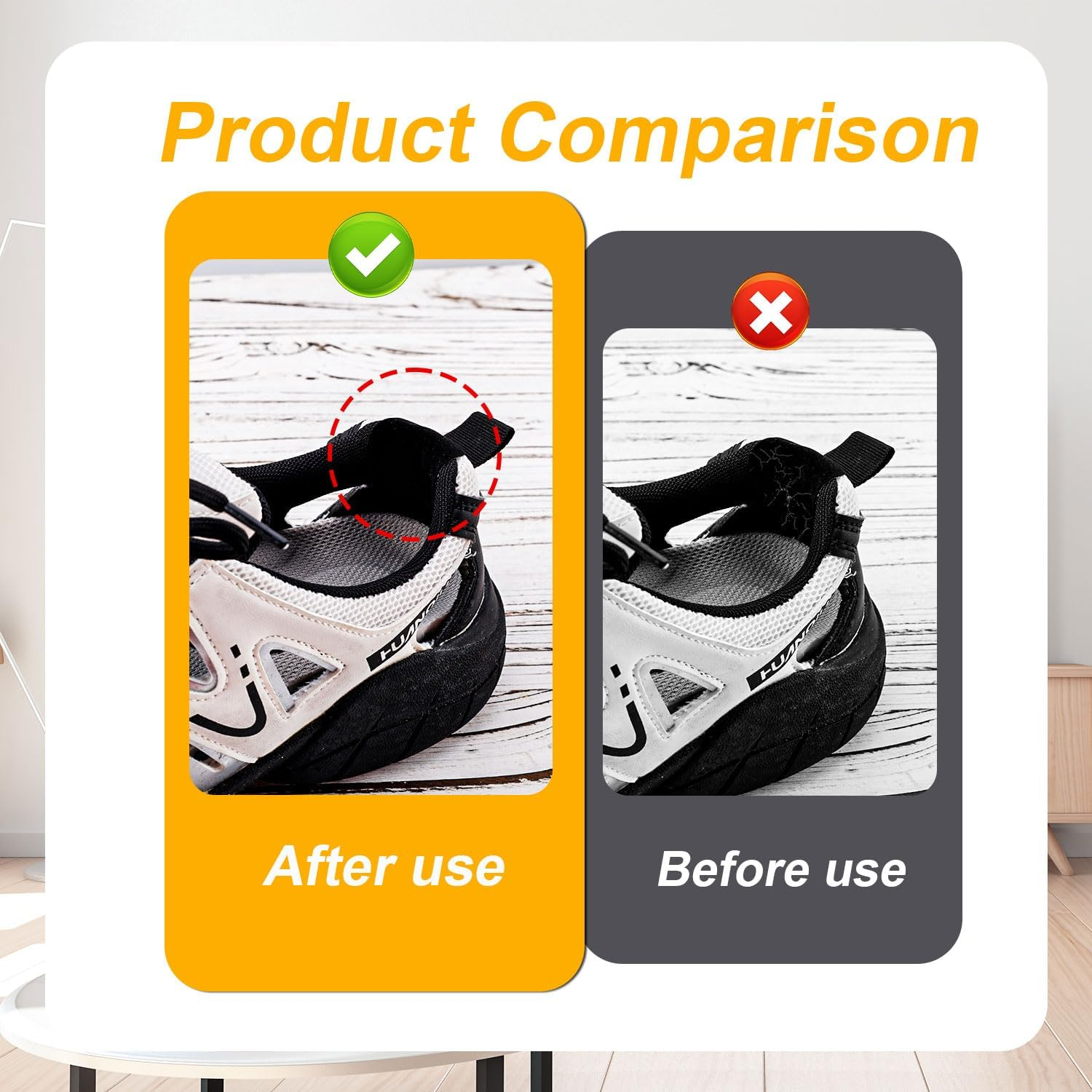 Gosknor 8 Pairs Shoe Patches for Holes, 4 Colors Patches for Shoes Lint Cloth Shoe Hole Repair Patch for Sneakers Mesh Shoes Leather Shoes, Black, White, Gray, Skin, Medium