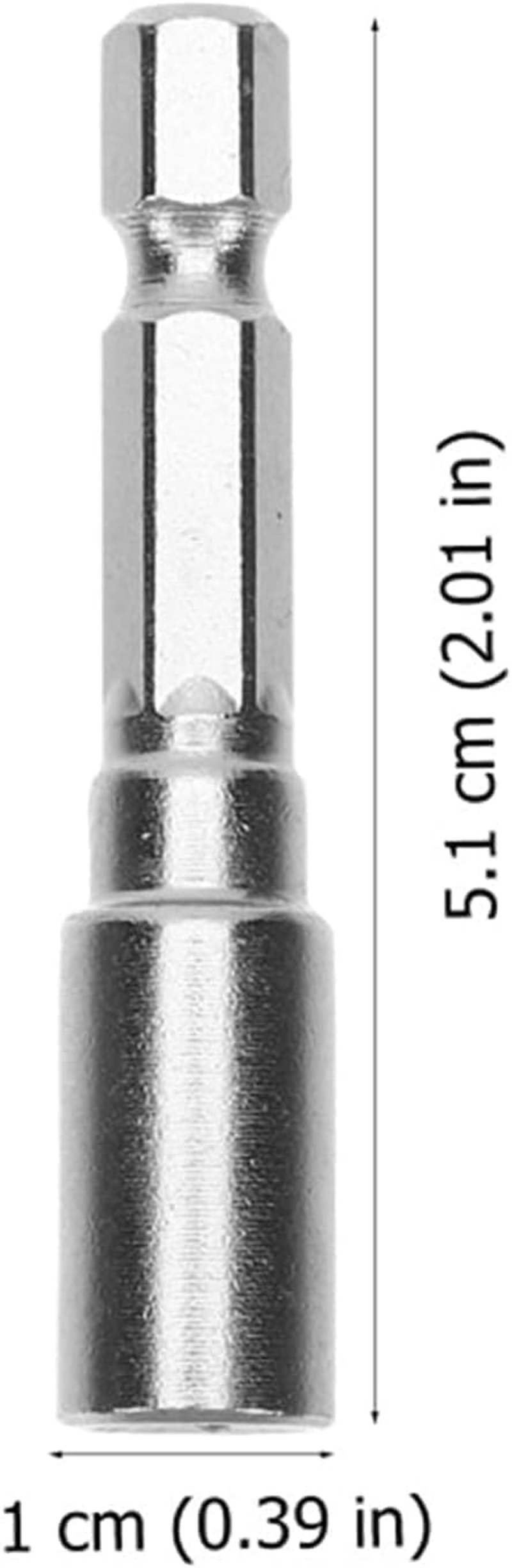 2Pcs Silver Steel Drum Tuning Key Drill Bit Tension Drum Key Percussion Hardware Tool for Electronic Drum Accessories Replacement Metal Wrench Drum Keys and Drum Set Accessories image number 5