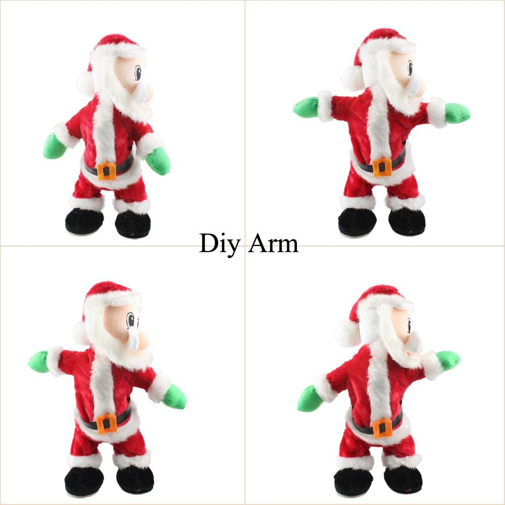 Sdenow Twerking Santa Claus,Booty Shaking Santa Dancing Santa Claus with Music Singing Animated Christmas Santa Toys for Kids - English Song image number 4