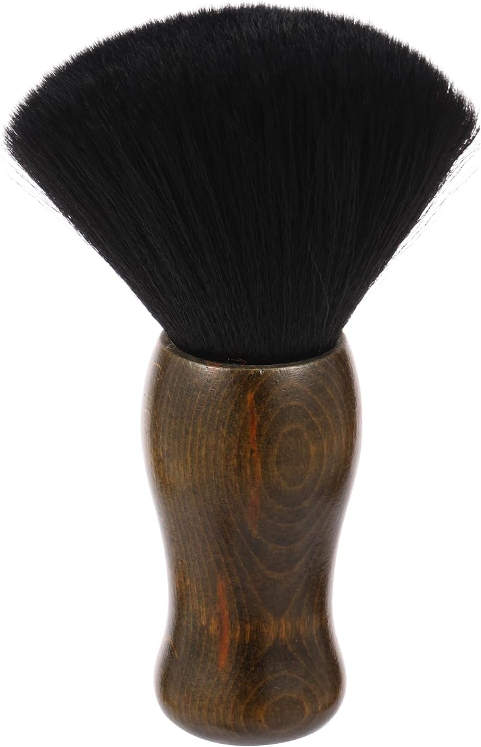 Hair Cutting Neck Duster Brush, Barber Brush, Soft Bristle Neck Duster Brush with Wooden Handle for Salon Barber Hairdressers (Brown)