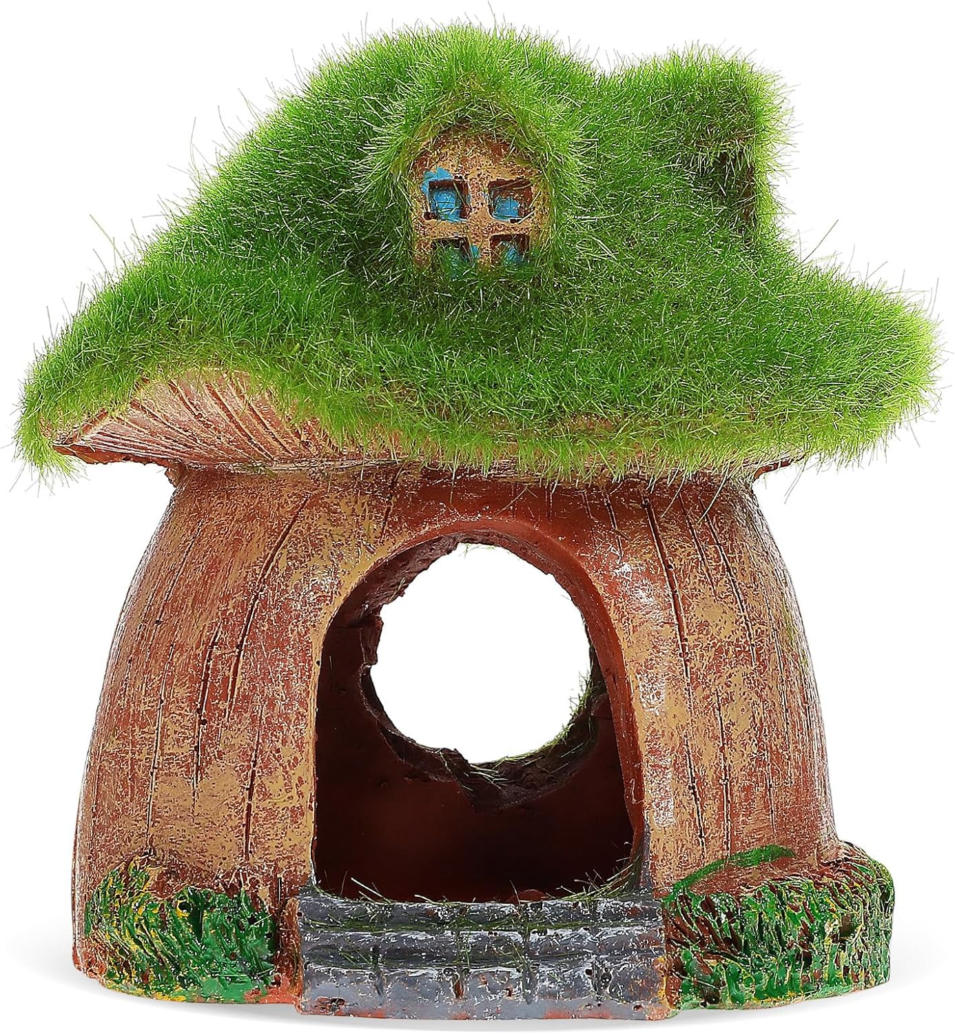 PLAFOPE Fish Tank Decor Aquarium Hideout Resin Betta Fish House Ornament for Aquarium Decoration Pet Supplies image number 2