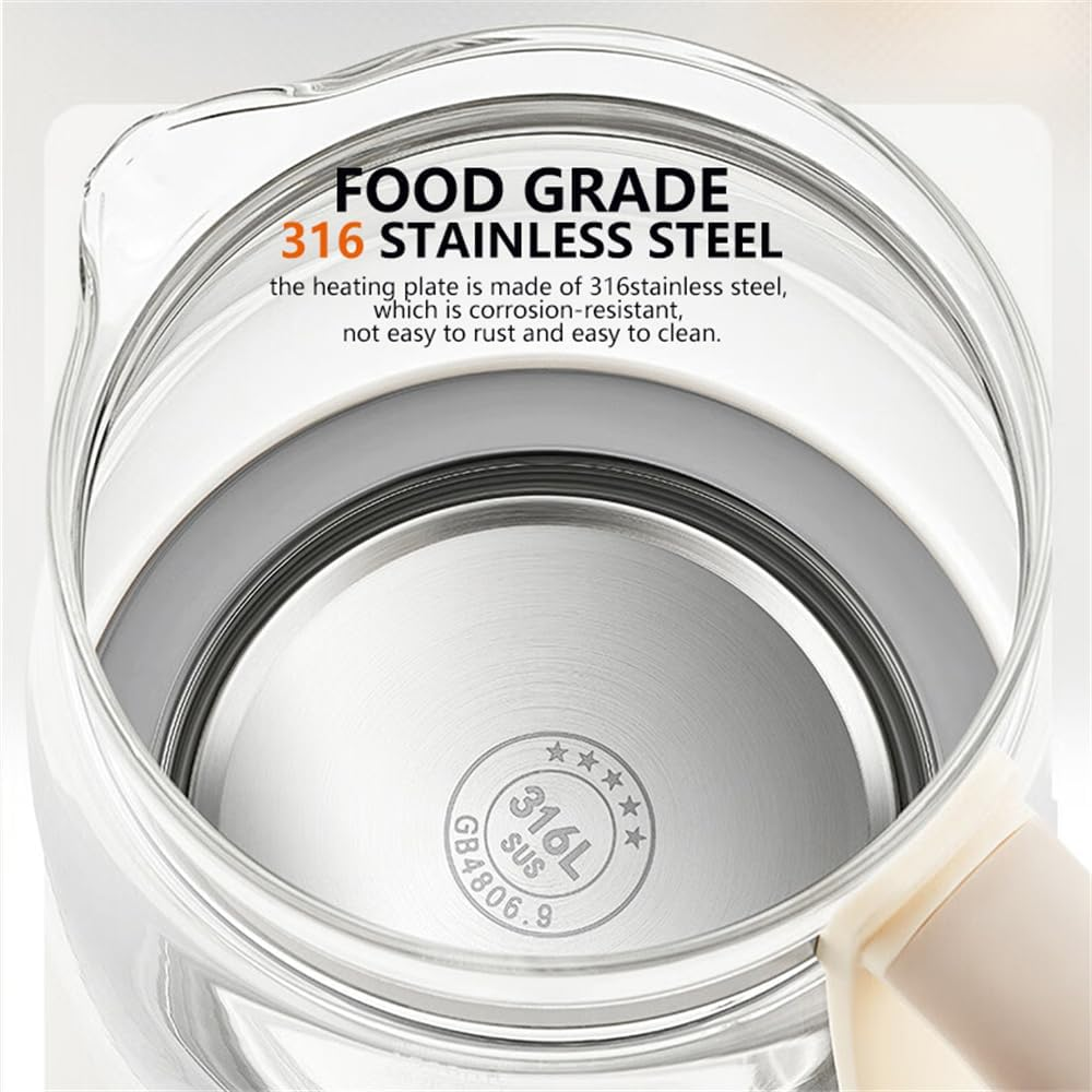 Household Electric Kettle Multifunction Health Kettle Boiling Water Cooking Flower Tea Dessert Soup 1.5L for Home Use with Tea Filter JOYOUNG-WY345 image number 4