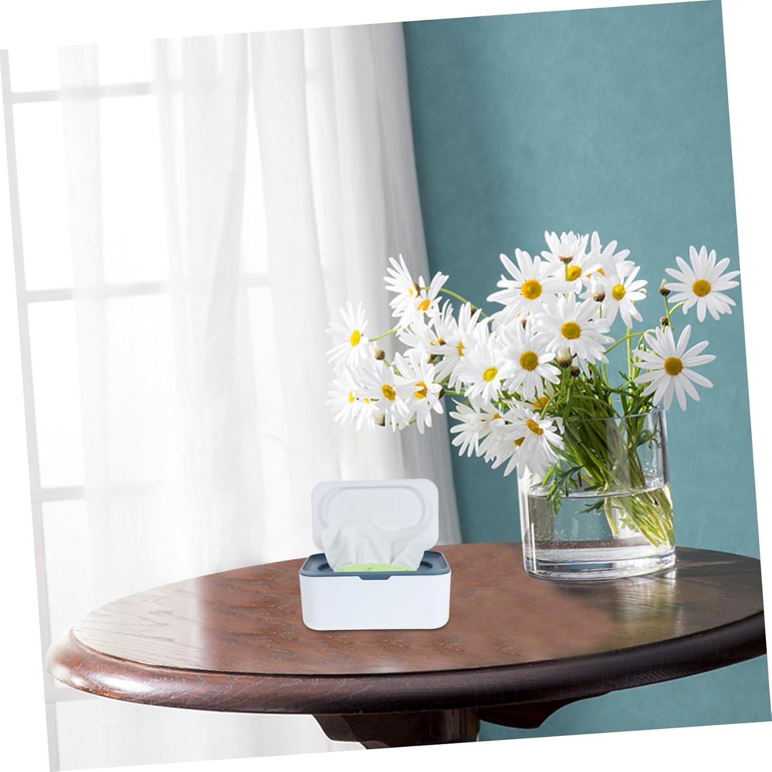 Large Capacity Plastic Wipes Dispenser Tissue Box Refillable Wipe Holder for Bathroom for Diaper Bag Tissue Box Dispenser image number 1