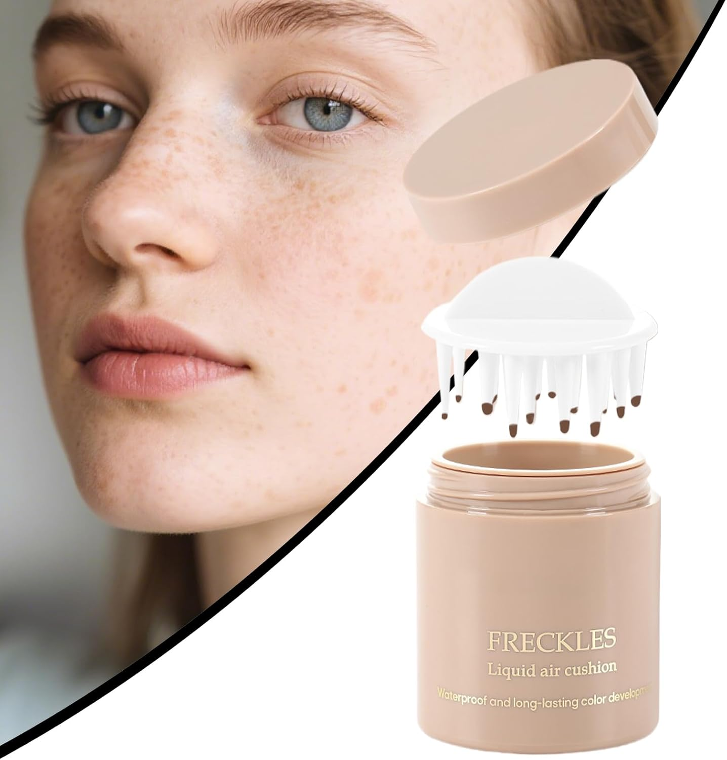 Freckles Pen, Speckles Pen, Beauty Water-Resistant Fake Freckles Stamps Liquid Air Cushion for Skin Makeup Enhancement Natural Look image number 1