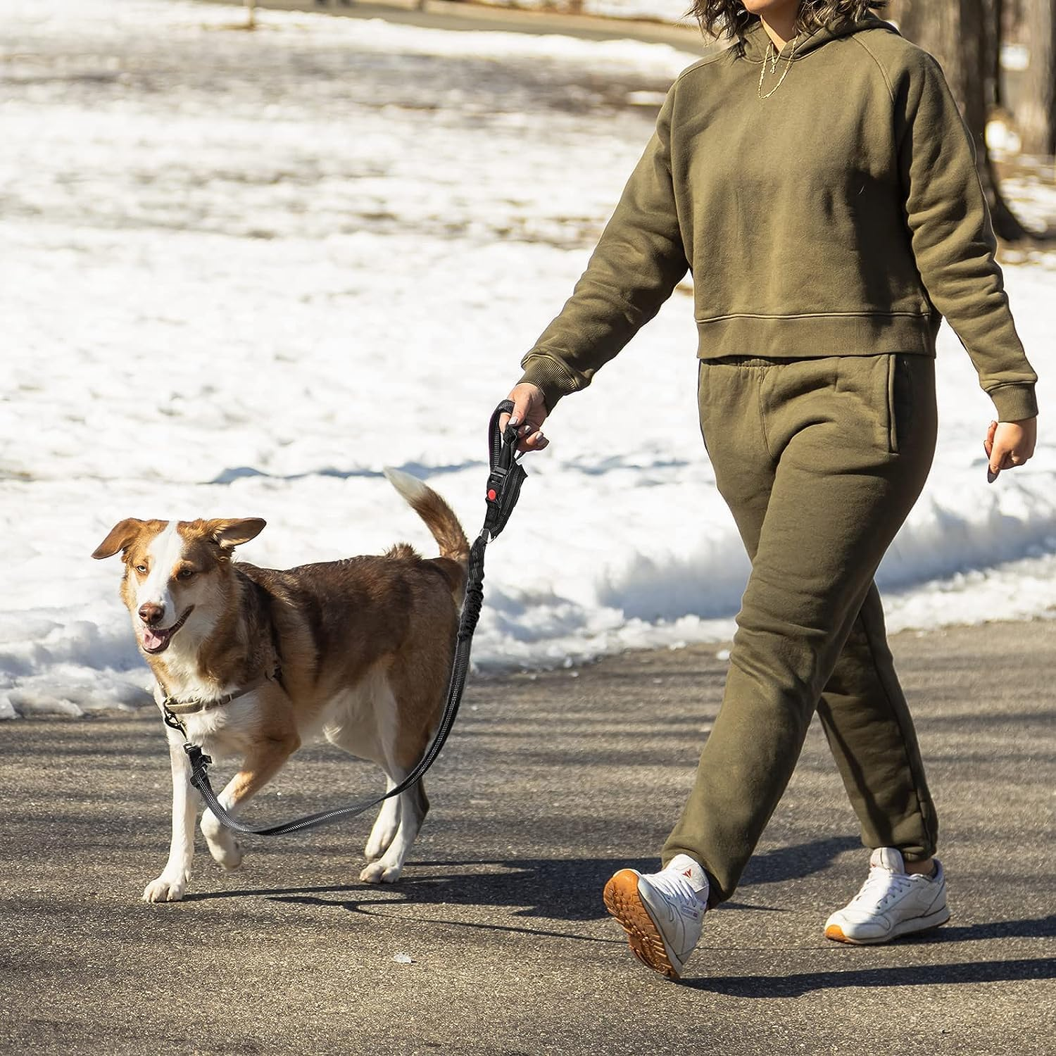 2Pcs Adjustable Pet Dog Cat Car Seat Belt Safety Leash Vehicle Seatbelt Harness image number 4