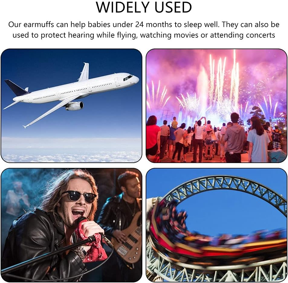 Muffy Baby Ear Muffs Baby Ear Protection Noise Cancelling Headphones Elastic Adjustable Baby Earmuffs for Toddlers - Blue image number 2