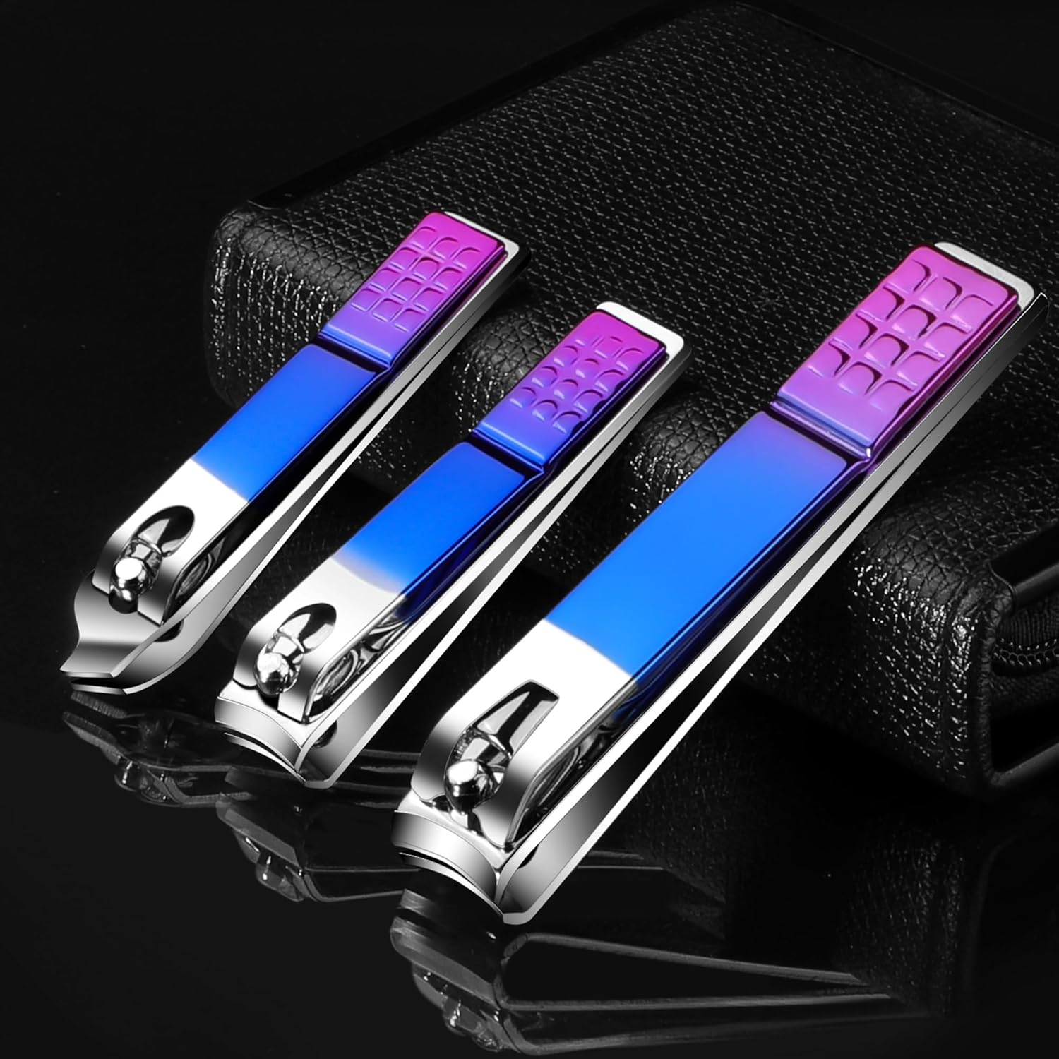 Plys Professional Manicure Set, Nail & Toenail Clippers Kit with Pliers, File and Travel Case for Complete Care (Multicolor) image number 5