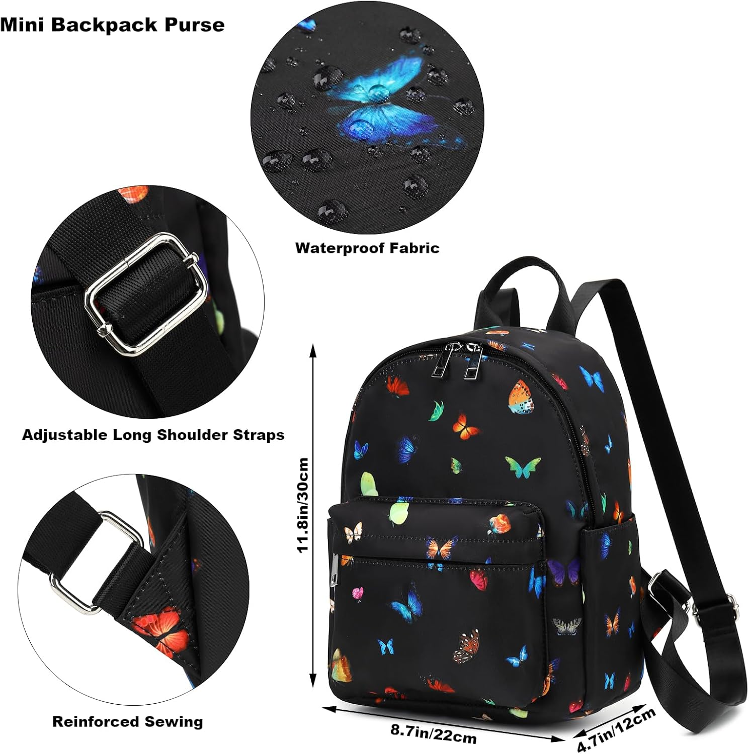 Yusudan Mini Backpack for Women Girls, Small Backpack Purse for Teens Kids School Travel - Cactus image number 2