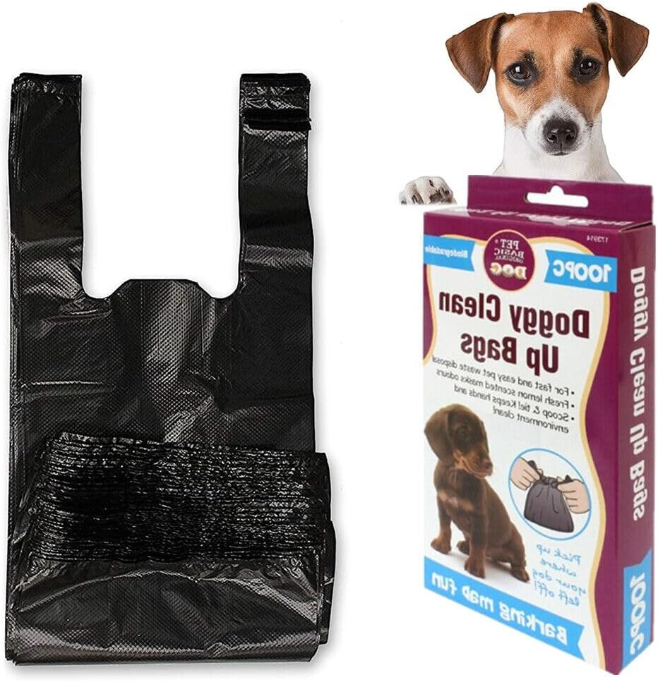 LEDON Pet Compost Waste Bags - Compost Dogs Poop Bag - Garbage Holder with Handles - Cat & Dog Poo Litter Disposable Bag (Randomly Color) X100Pcs/200Pcs/500Pcs Bags per Box (5) image number 6