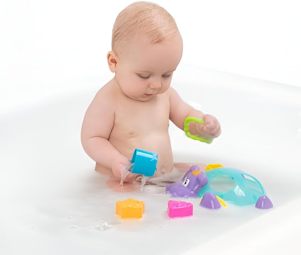 Playgro Float along Hippo Shape Sorter, Water Play image number 3