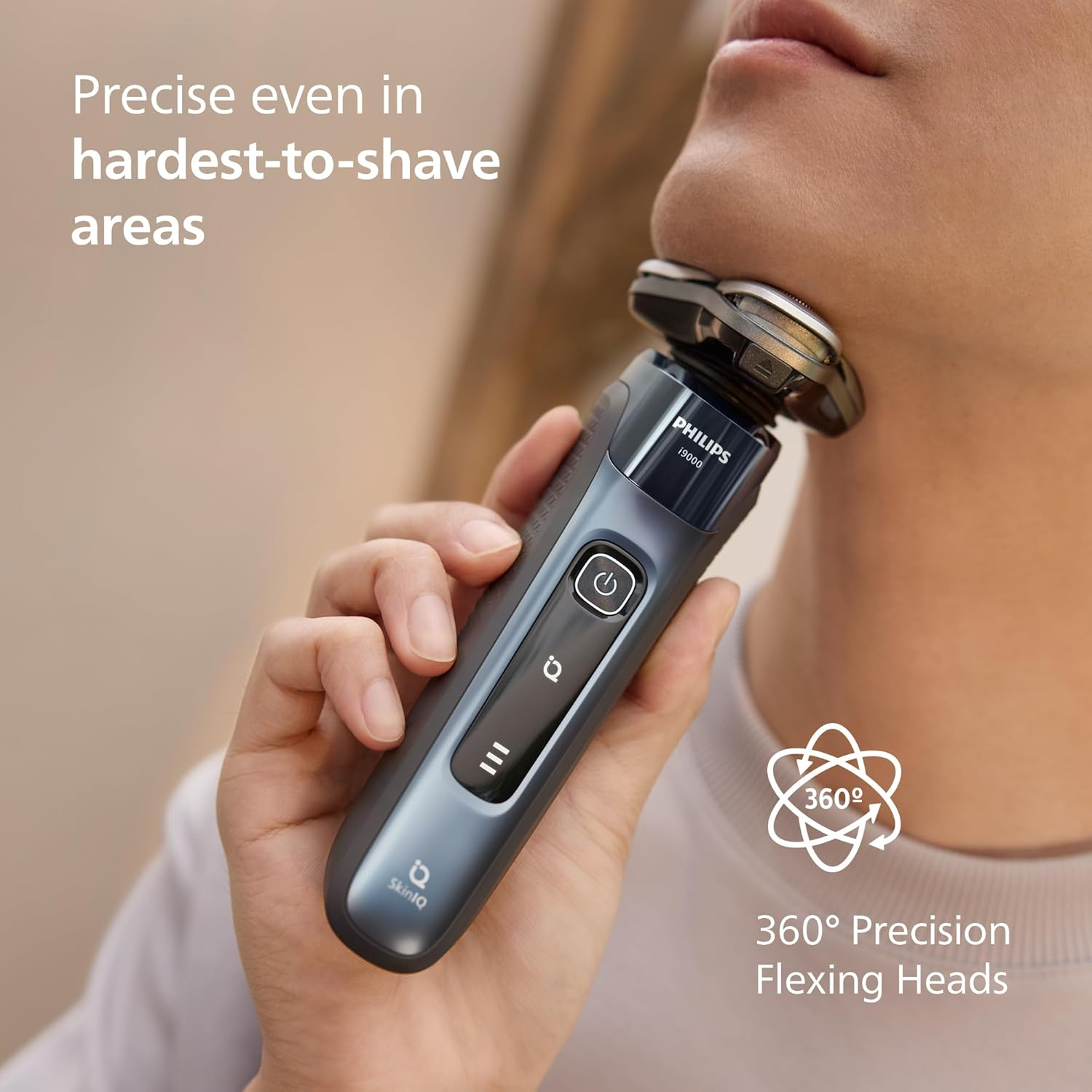 Philips Series I9000 Prestige Electric Shaver(Au Version) with Skiniq, Quick Clean Pod + Travel Case, Pop-Up Trimmer, 360&deg; Flexing Heads, Pressure Guard Sensor, Made in Netherlands, 5 Year Warranty, X9001/20 image number 5