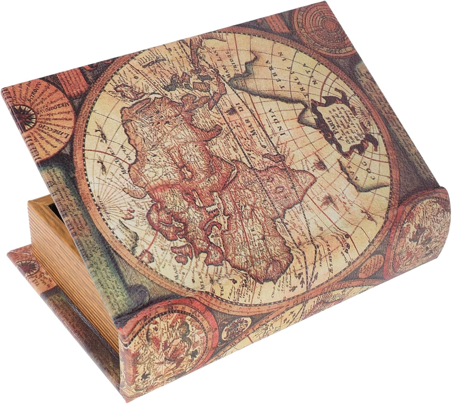 Sosoport Retro Fake Book Box Vintage Book Shaped Storage Box for Home Decor for Displaying Storing Small Items image number 6