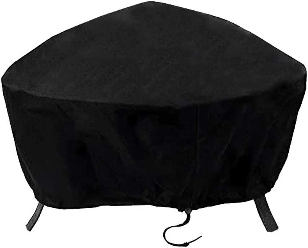 Valuehall Fire Pit Cover Waterproof 600D Outdoor Bowl Table Cover round Fire Pit Cover Patio Protective Cover V7084B (40 Inch) image number 1