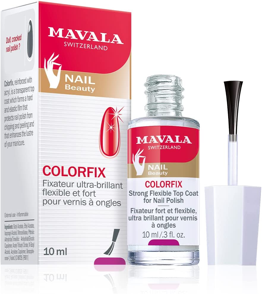 Mavala Switzerland Color Fix Strong Flexible Top Coat 10Ml, 10 Ml