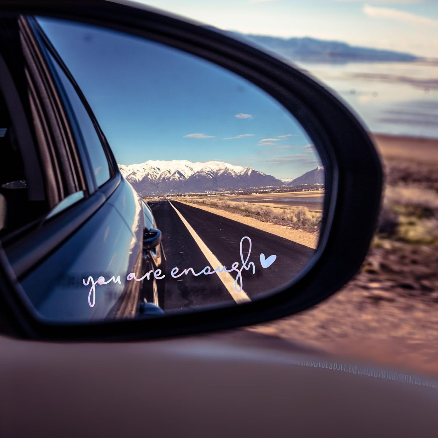 MOTOFITOOL 4X You Are Enough Rearview Mirror Sticker, Inspirational Mirror Decals, Christian Car Decals for Women, Cute Car Accessories, Rear View Mirror Stickers for Window Mirror Tumbler Bottle image number 3