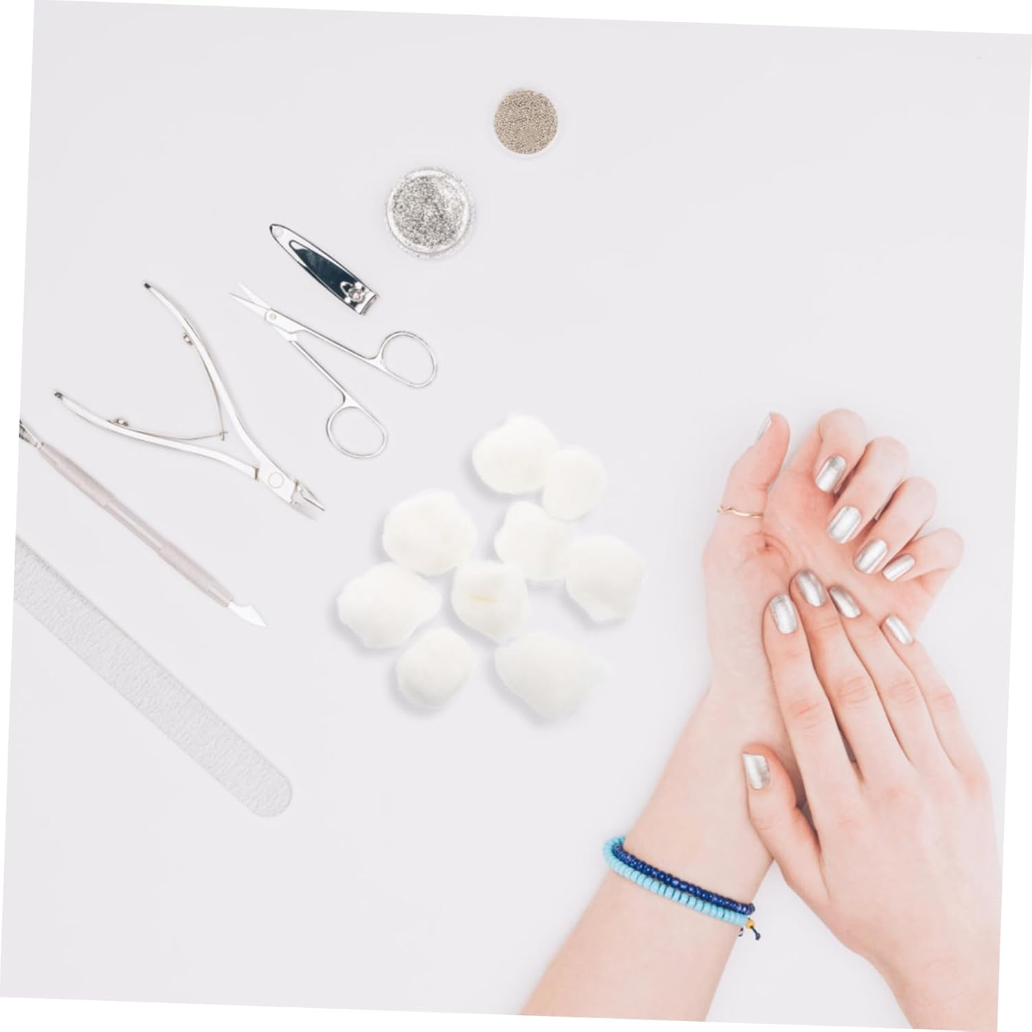 Beavorty 500G Cotton Balls Makeup Remover Pads for Face Nail Care Disposal Cotton Balls image number 3