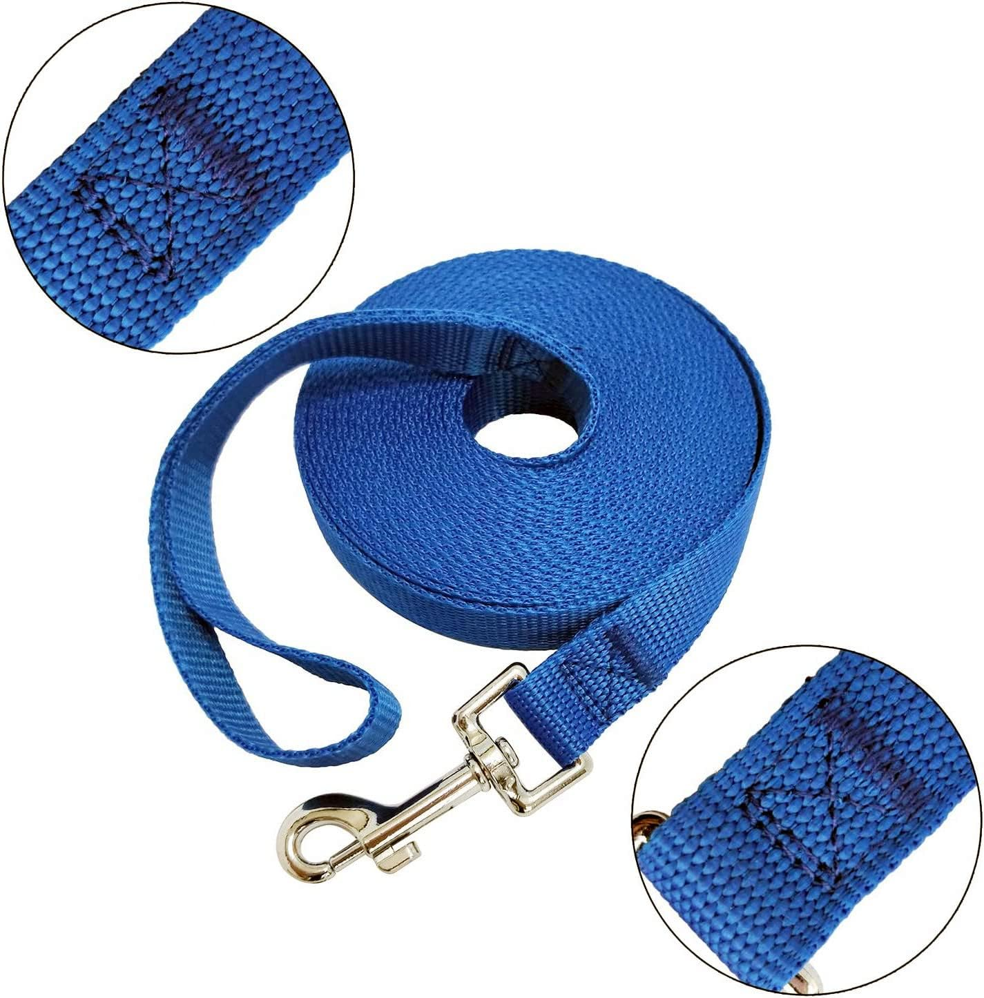 LATRAT Dog Leash 1.2~30M, Training Leash for Dogs, Long Leash for Small to Large Dogs (Blue, 5M*1.5Cm image number 3