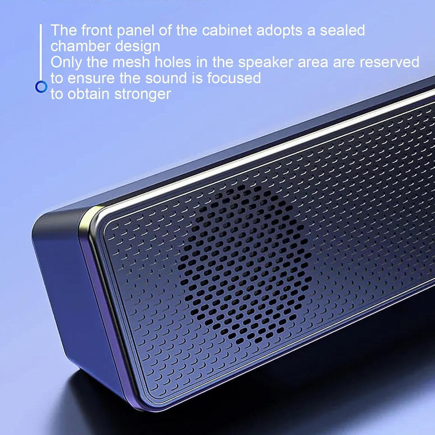 Tv Soundbar Speaker | Home Audio Speaker,Volume Boost Wireless Deep Bass Sound System for Tv Desktop Laptop Projector Computer Game image number 5