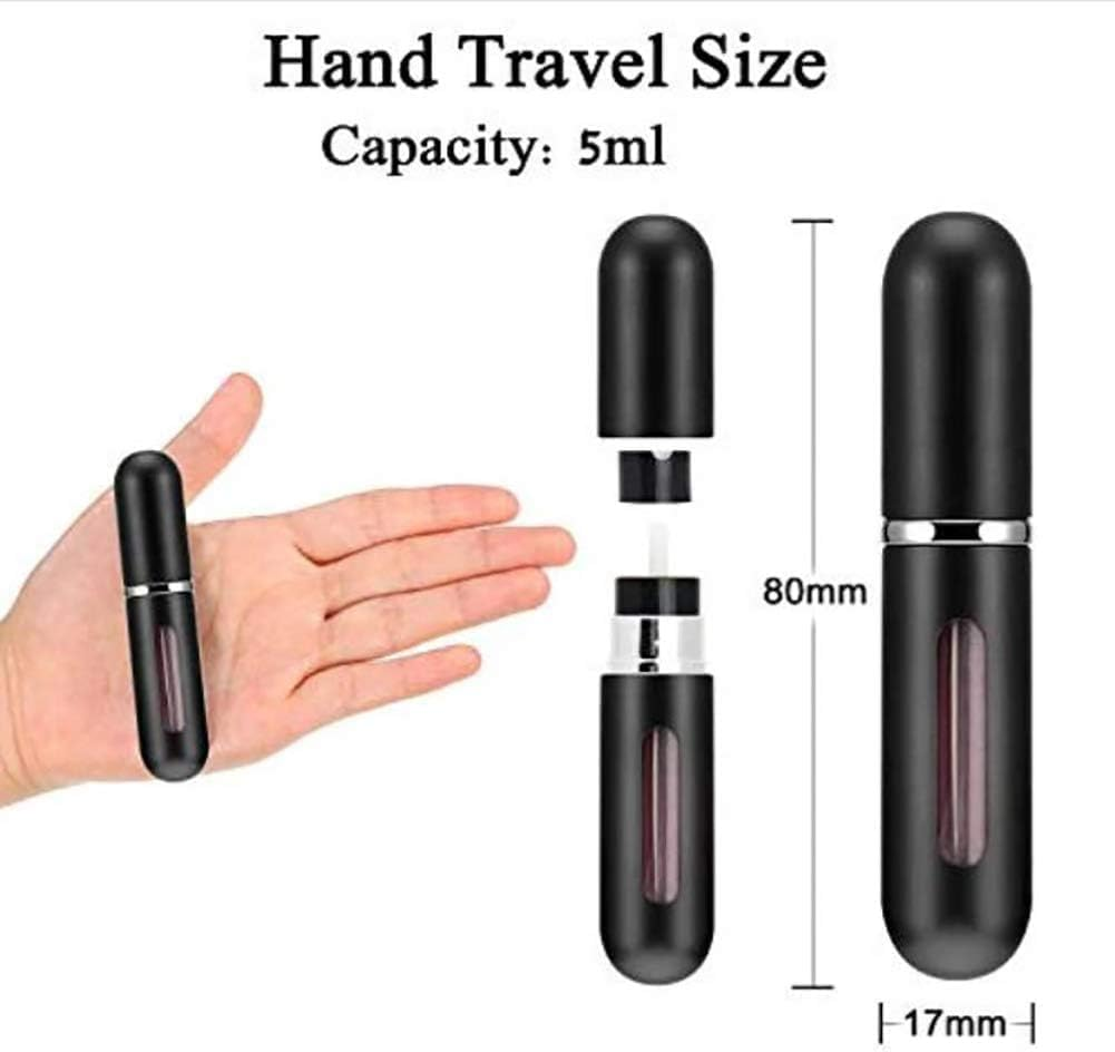 Ideal Swan Perfume Travel Refillable Bottle - Refillable Portable Perfume Atomizer， Mini Perfume Aerosol for Trip，Fragrance Empty Spray Bottle ，Scent Pump Case 4Pcs image number 3