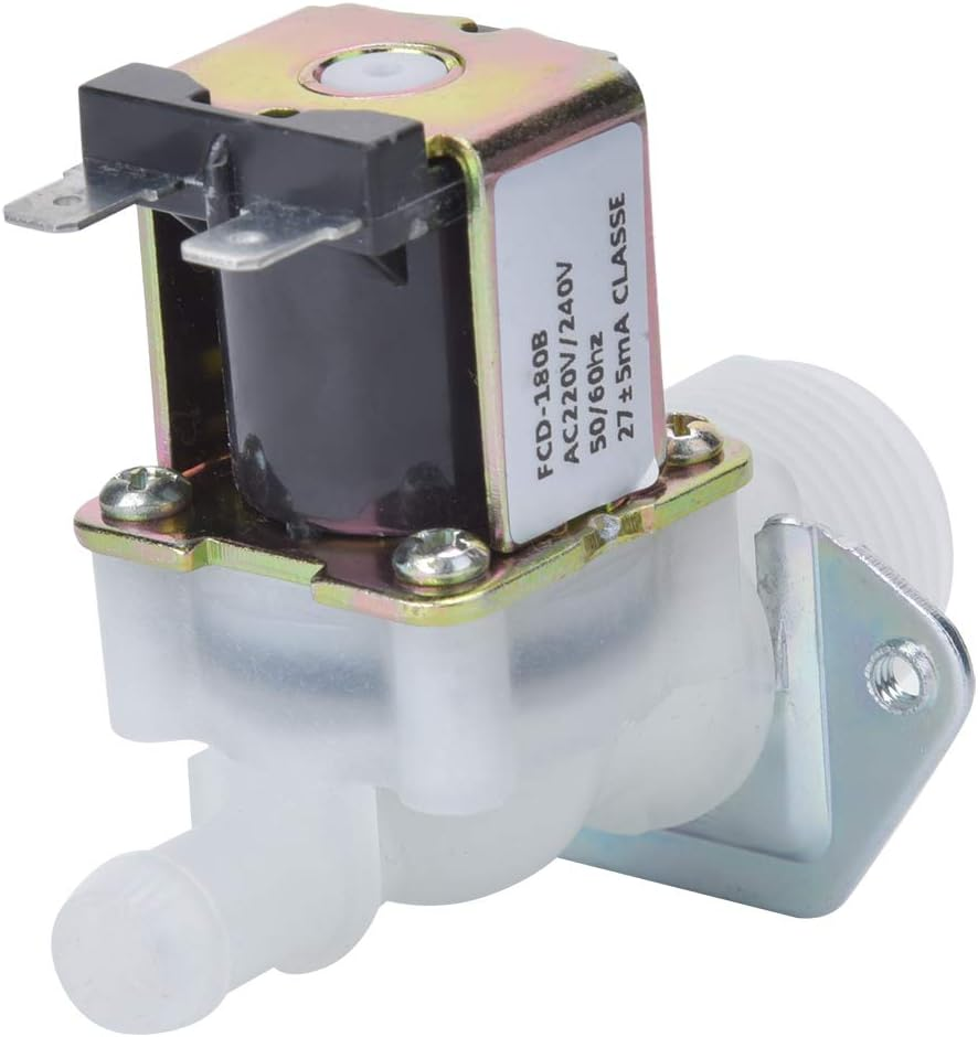 3/4Inch Solenoid Valve, Plastic Water Inlet Guided Valve,Electric Solenoid Valve,1-Way Guide Solenoid Connector Valve for Home image number 1