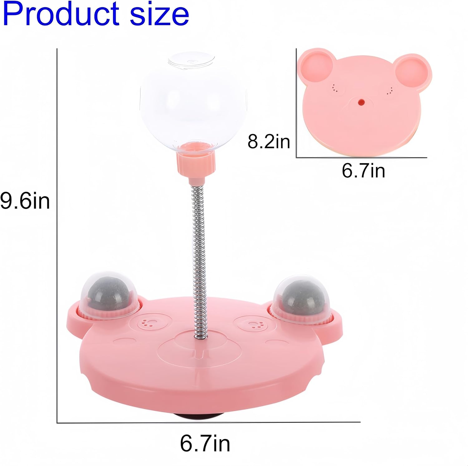 Febohao Interactive Toys for Cats Dogs Enrichment Leaking Treats Ball Pet Feeder Toy with Catnip Cat Puzzle Feeder for Boredom Indoor Slow Feeder image number 5