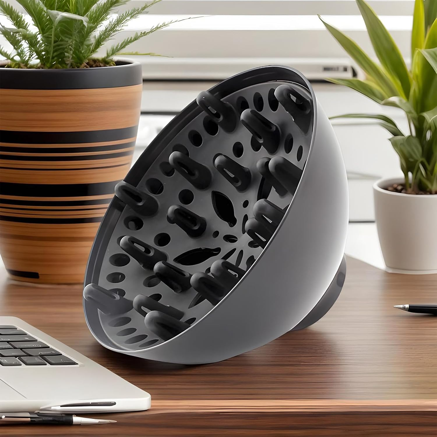 Curly Hair Dryer Diffuser Attachment &ndash; Adjustable Airflow Diffuser Cap, Volumizing Curl Enhancer | Hairs Styling Accessory Coily Hair, Portable Beauty Tool for Barbers, Home Styling, Haircare image number 1