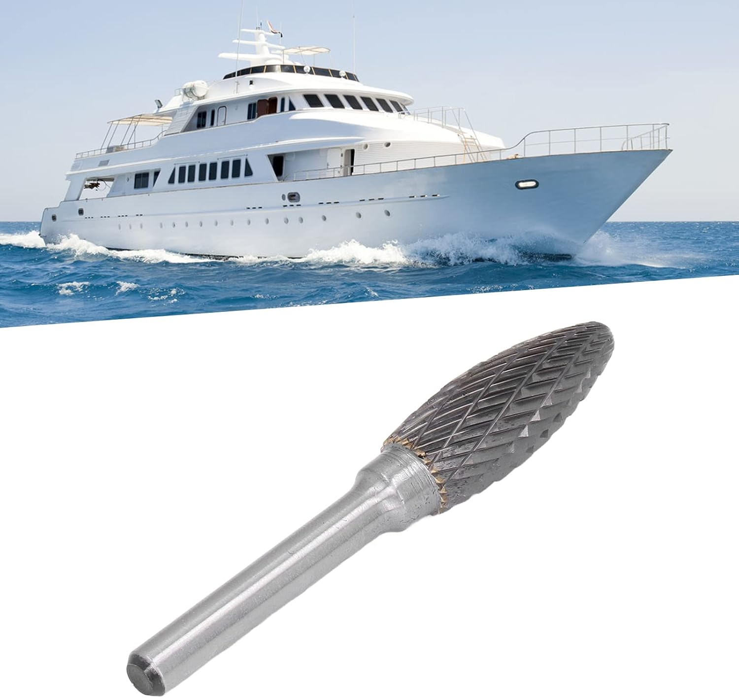 Burr Double Cut Grinder Tool Metal Chamfering Grooving Practical Application Machinery Aviation image number 3